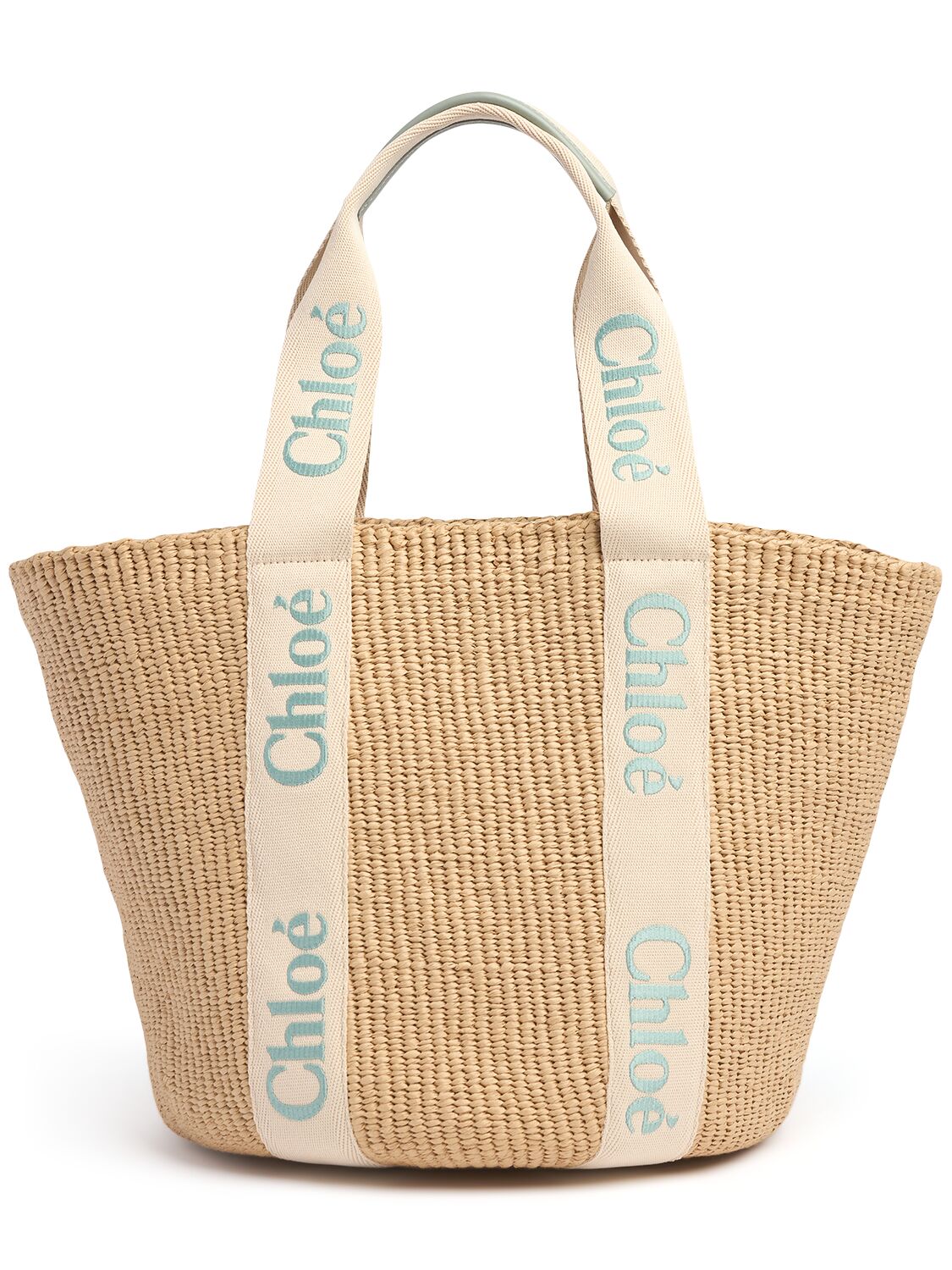 Grand Sac Cabas En Raphia Woody - CHLOÉ - Modalova