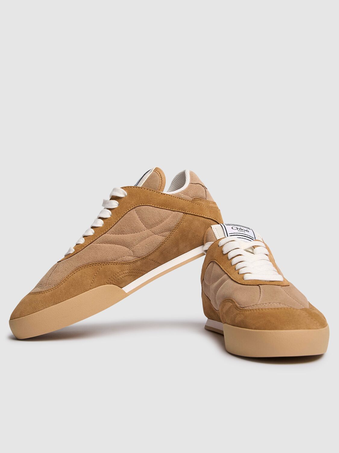 Chloé Kick Leather Lace-up Low Sneakers