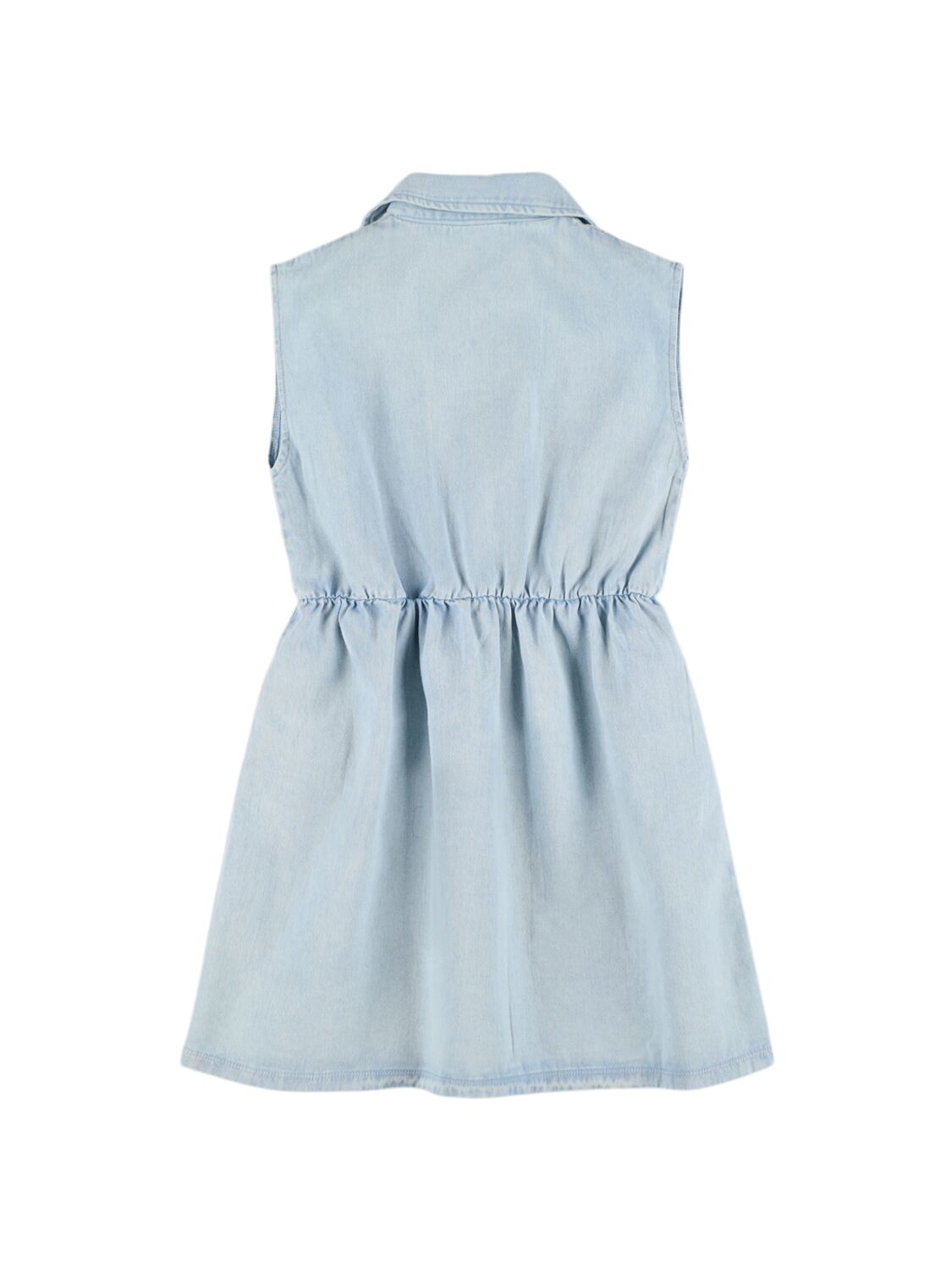 The Campamento Cotton Denim Dress In Light Blue