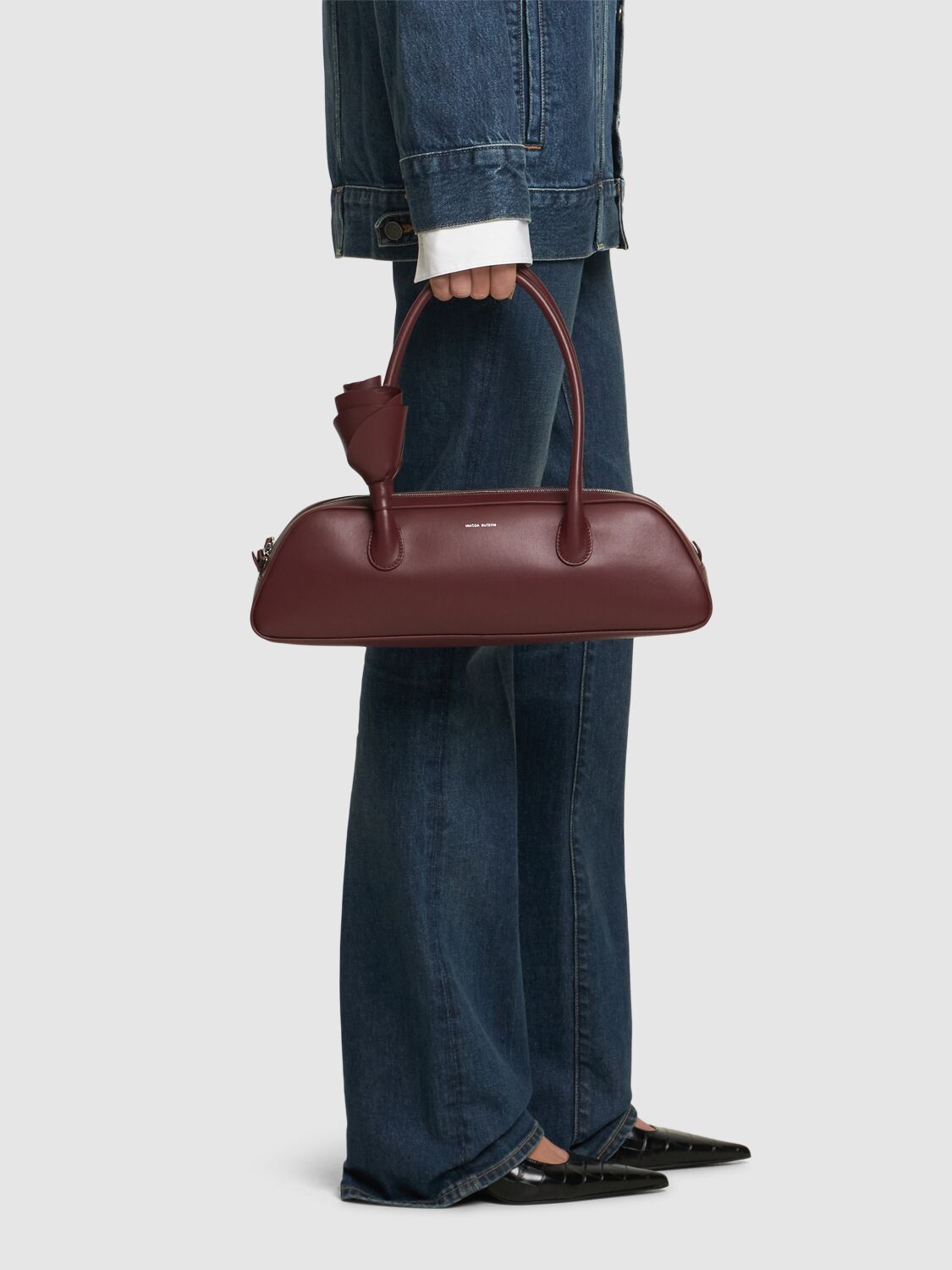 Brigitte Trapeze Leather Shoulder Bag