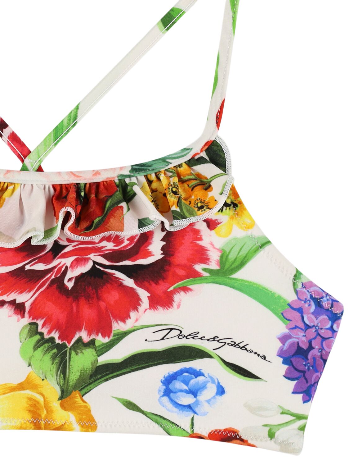 Dolce & Gabbana Flower Printed Bikini In Multicolor