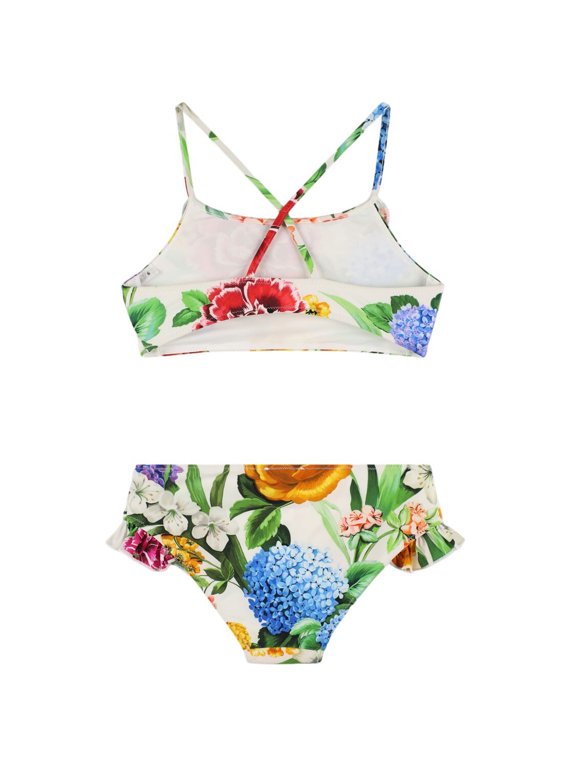Dolce & Gabbana Flower Printed Bikini In Multicolor