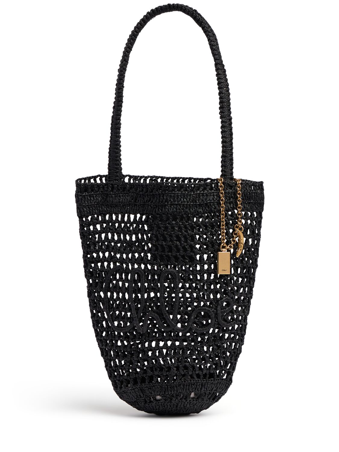 Chloé Summer Banana Panier Raffia Bag