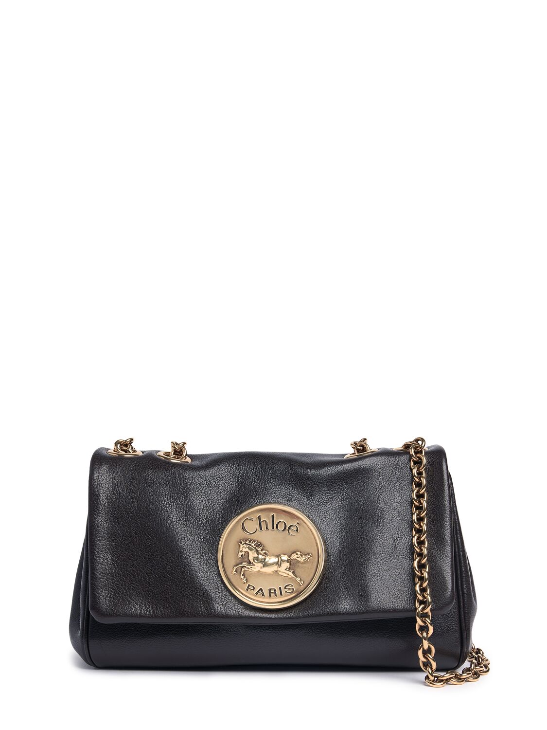 CHLOÉ Small Heritage Shiny Leather Bag