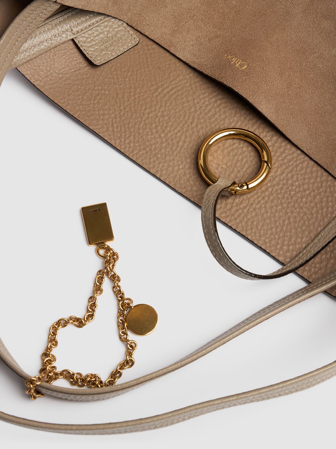 Chloé Large Spin Suede Tote Bag