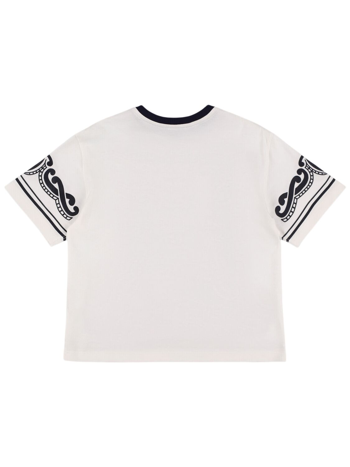 Dolce & Gabbana Printed Cotton Jersey T-shirt In White