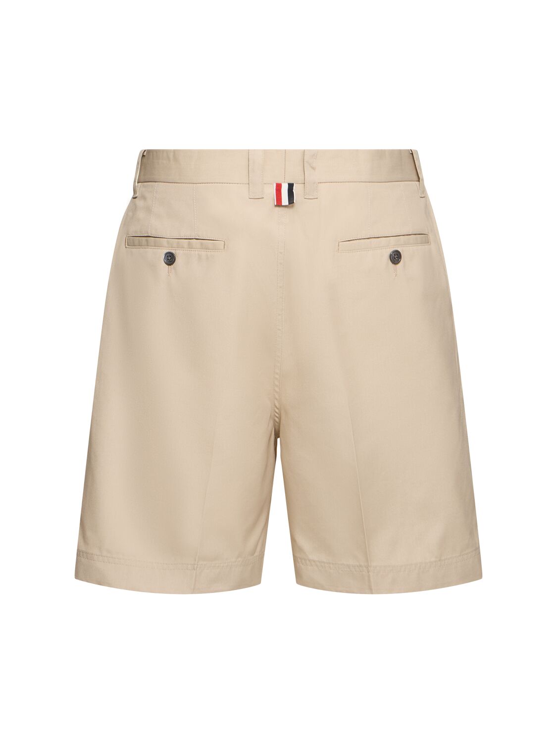 Thom Browne Typewriter Cloth Utility Chino Shorts Khaki In Khaki
