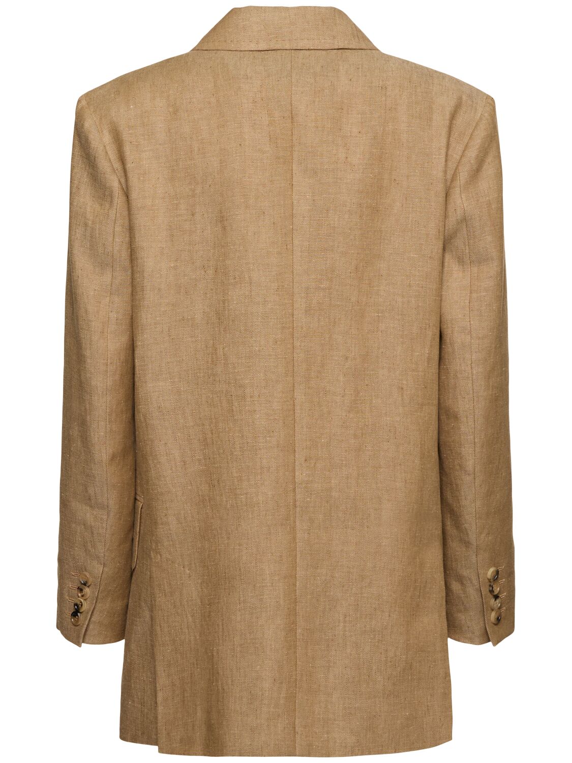 MAX MARA GERLA DOUBLE BREAST LINEN BLAZER 