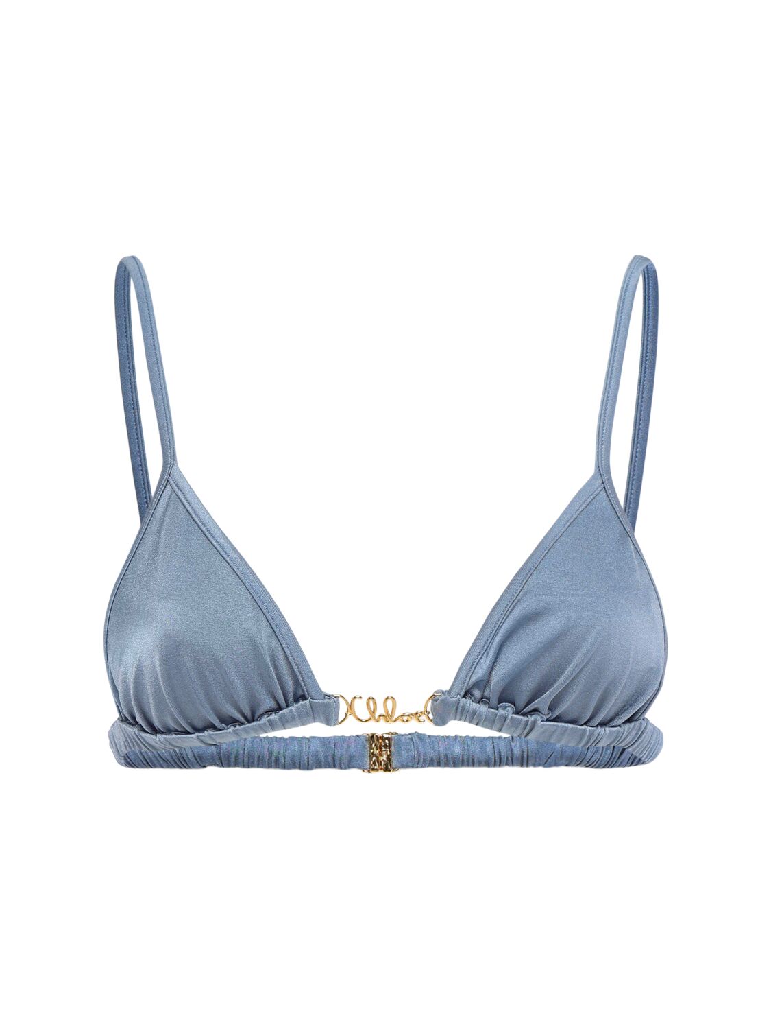 Nylon Triangle Bikini Top - CHLOÉ - Modalova