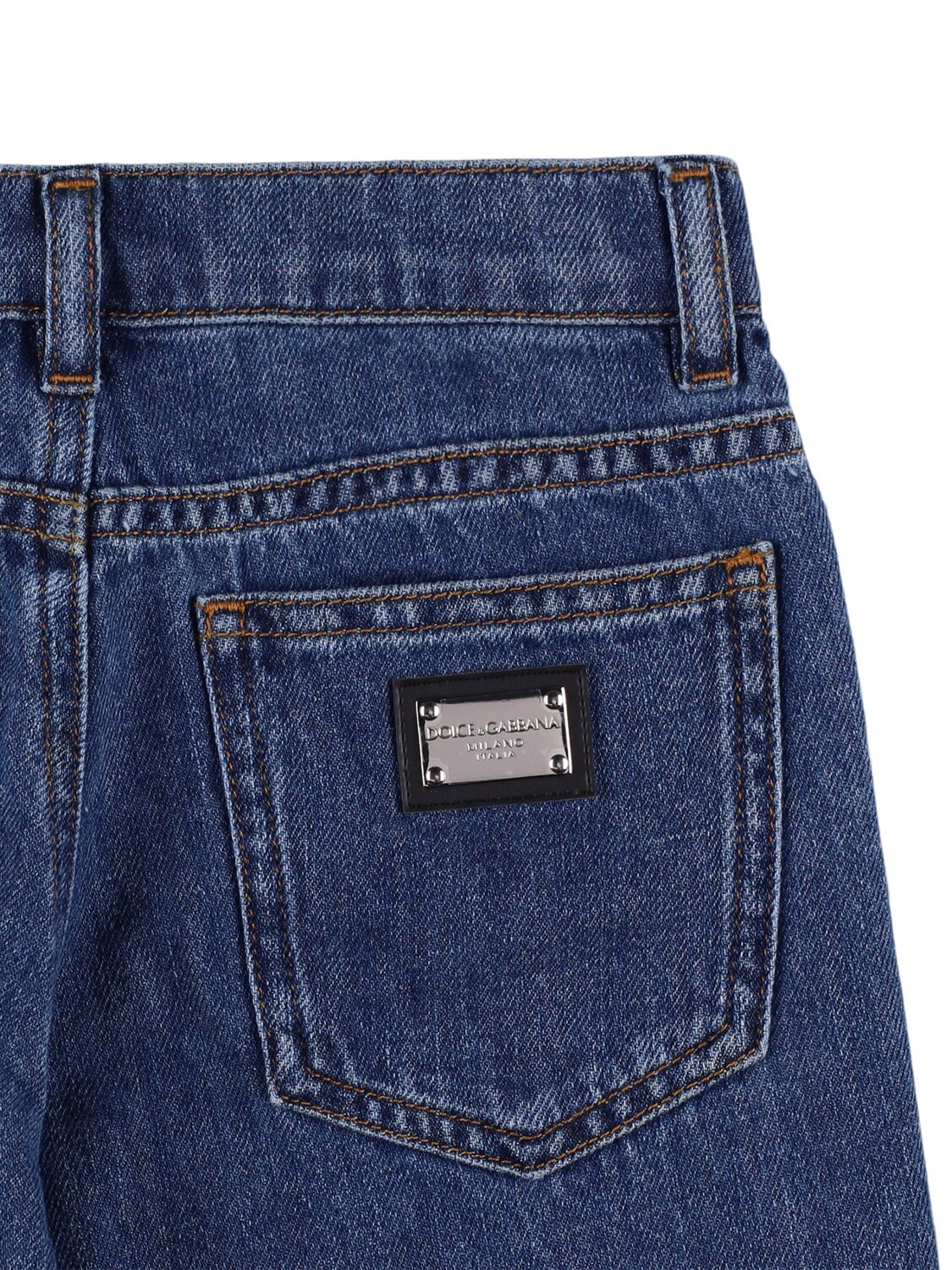 Dolce & Gabbana Stretch Cotton Jeans In Blue