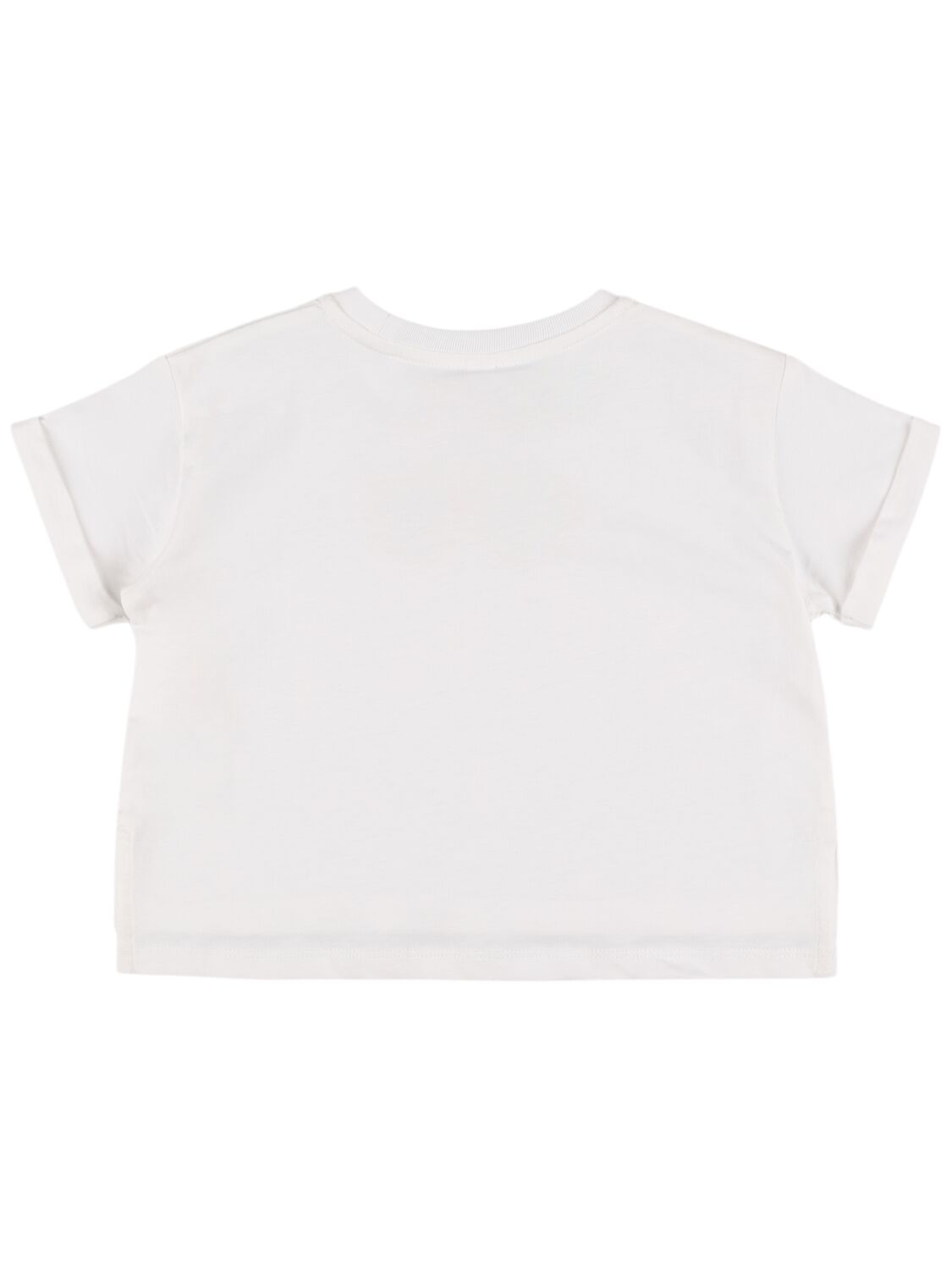 Stella Mccartney Printed Cotton Jersey T-shirt In White