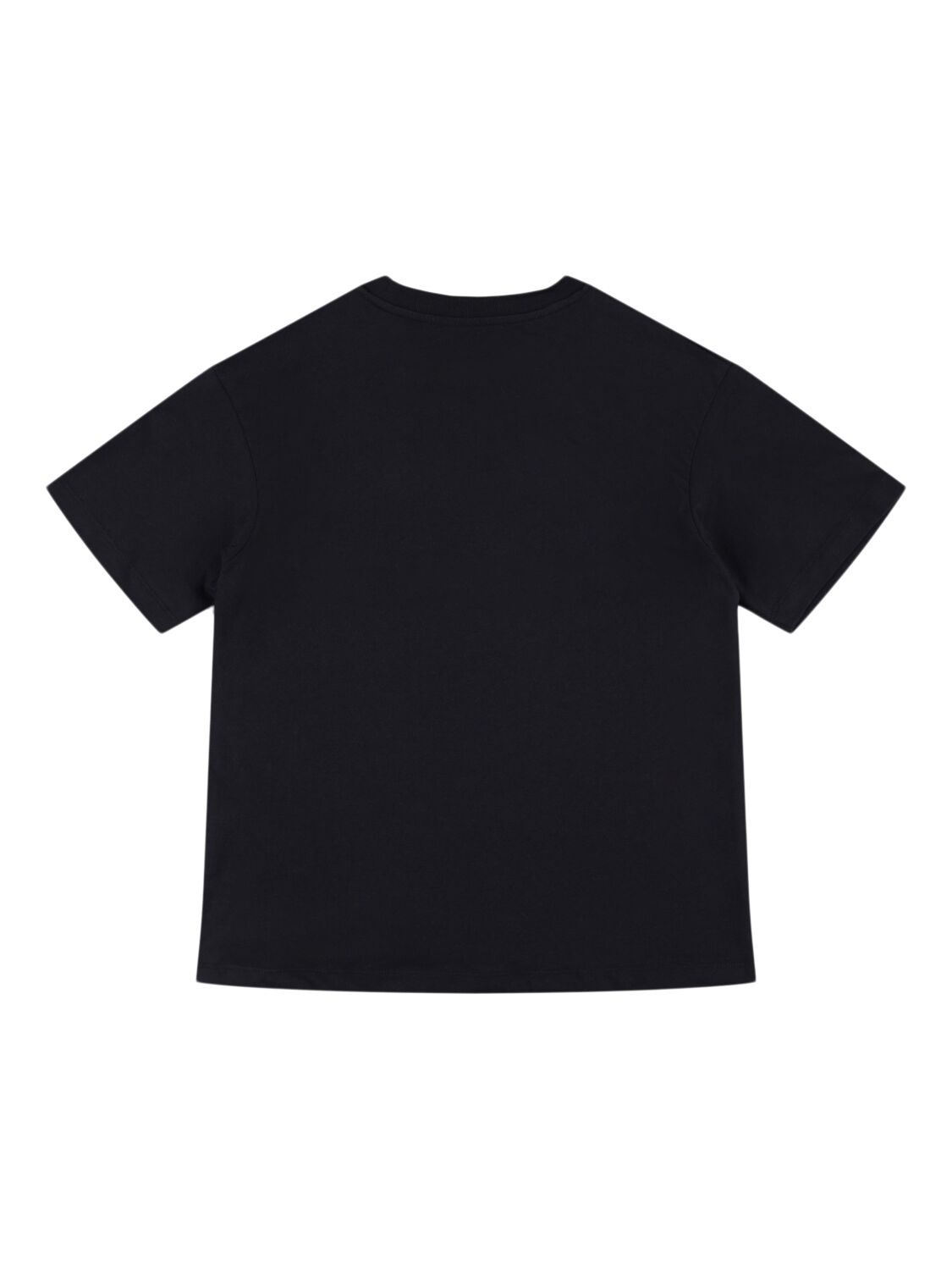 Shop Balmain Printed Cotton Jersey T-shirt In Black