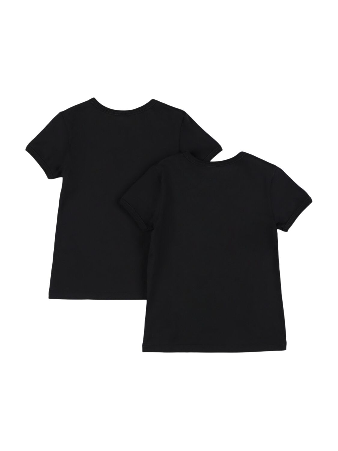Dolce & Gabbana Set Of 2 Cotton T-shirts In Black