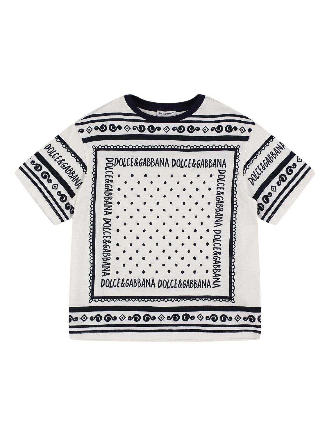 DOLCE & GABBANA Printed Cotton Jersey T-shirt