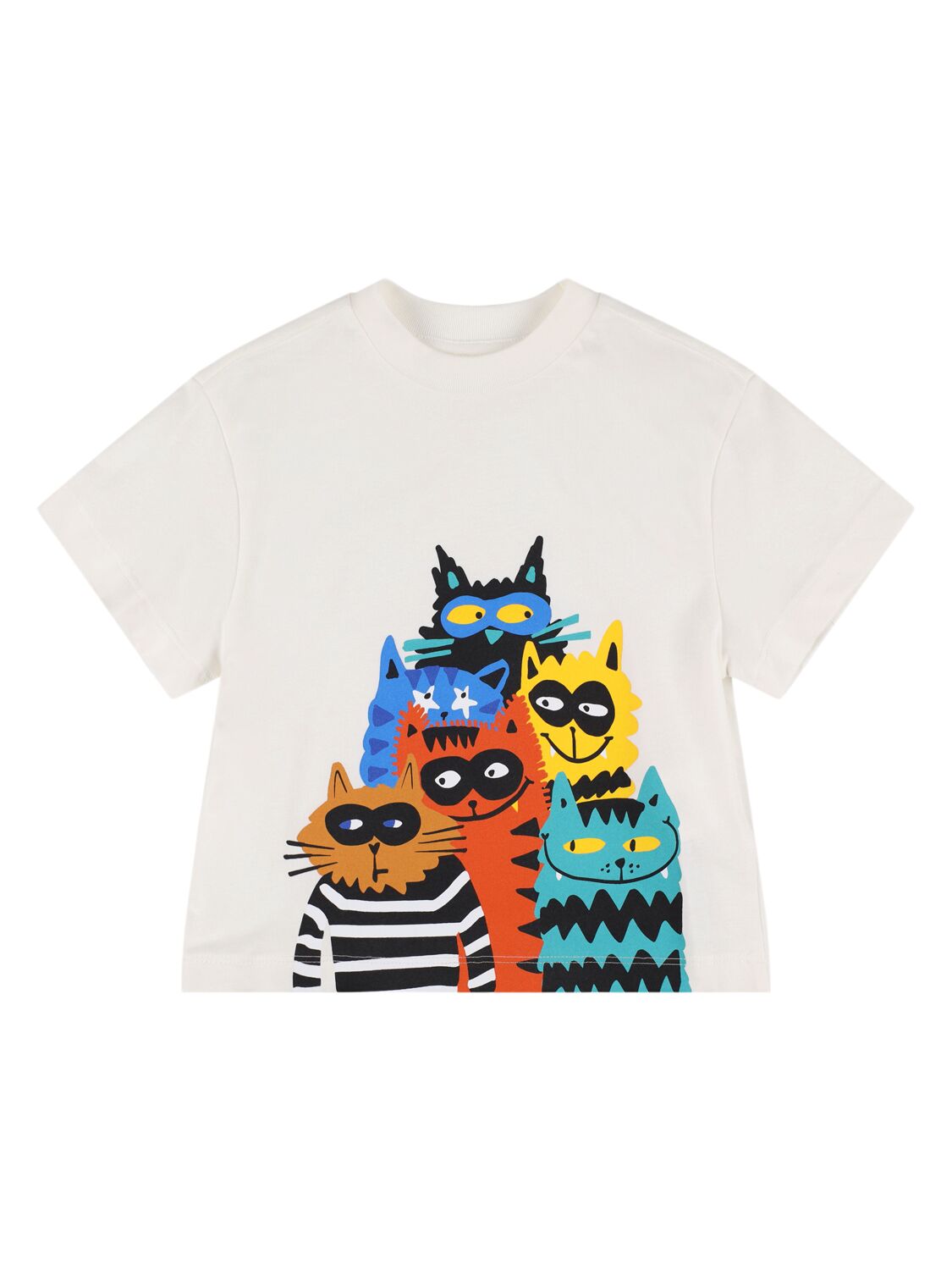 Stella Mccartney Printed Cotton Jersey T-shirt In White
