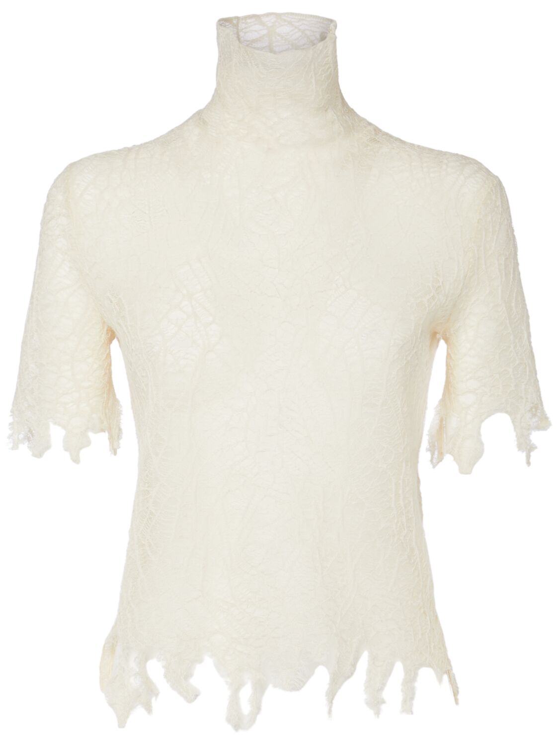 Cotton 
Silk Spider Lace Top