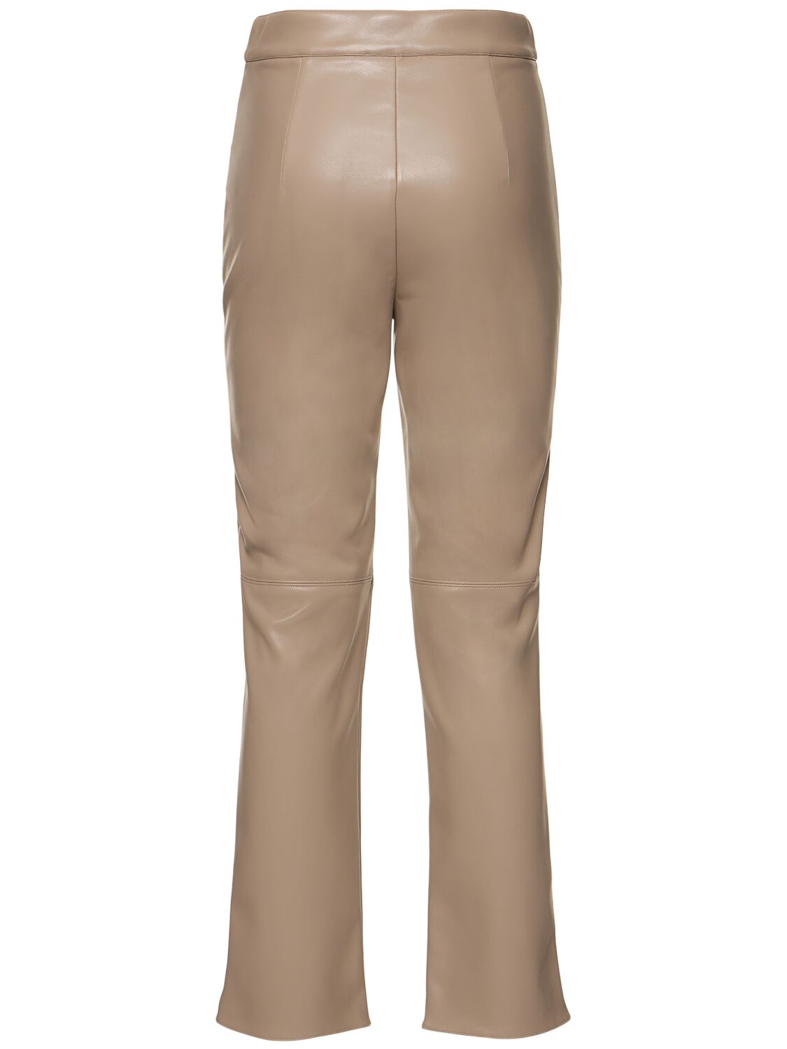 's Max Mara Edgard Coated Straight Pants In Dark Beige
