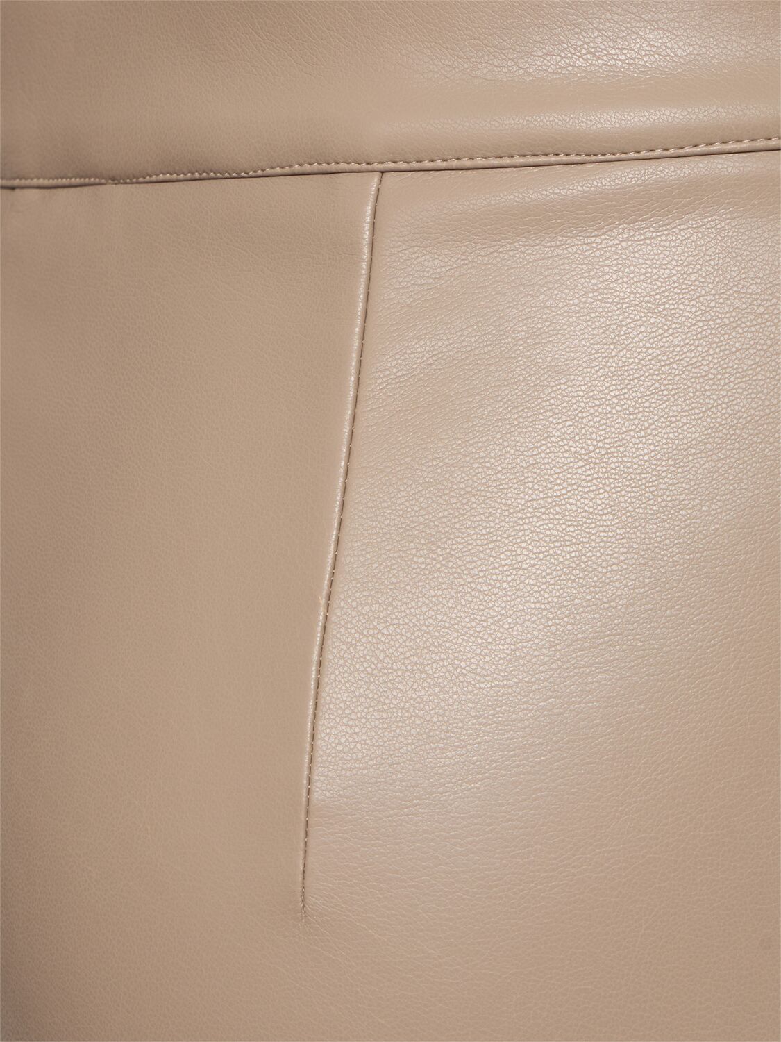 's Max Mara Edgard Coated Straight Pants In Dark Beige