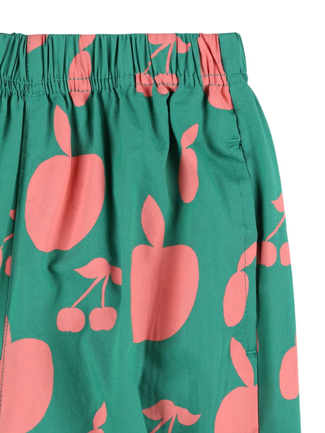 Jellymallow Fruit Print Cotton Sweatpants In Green