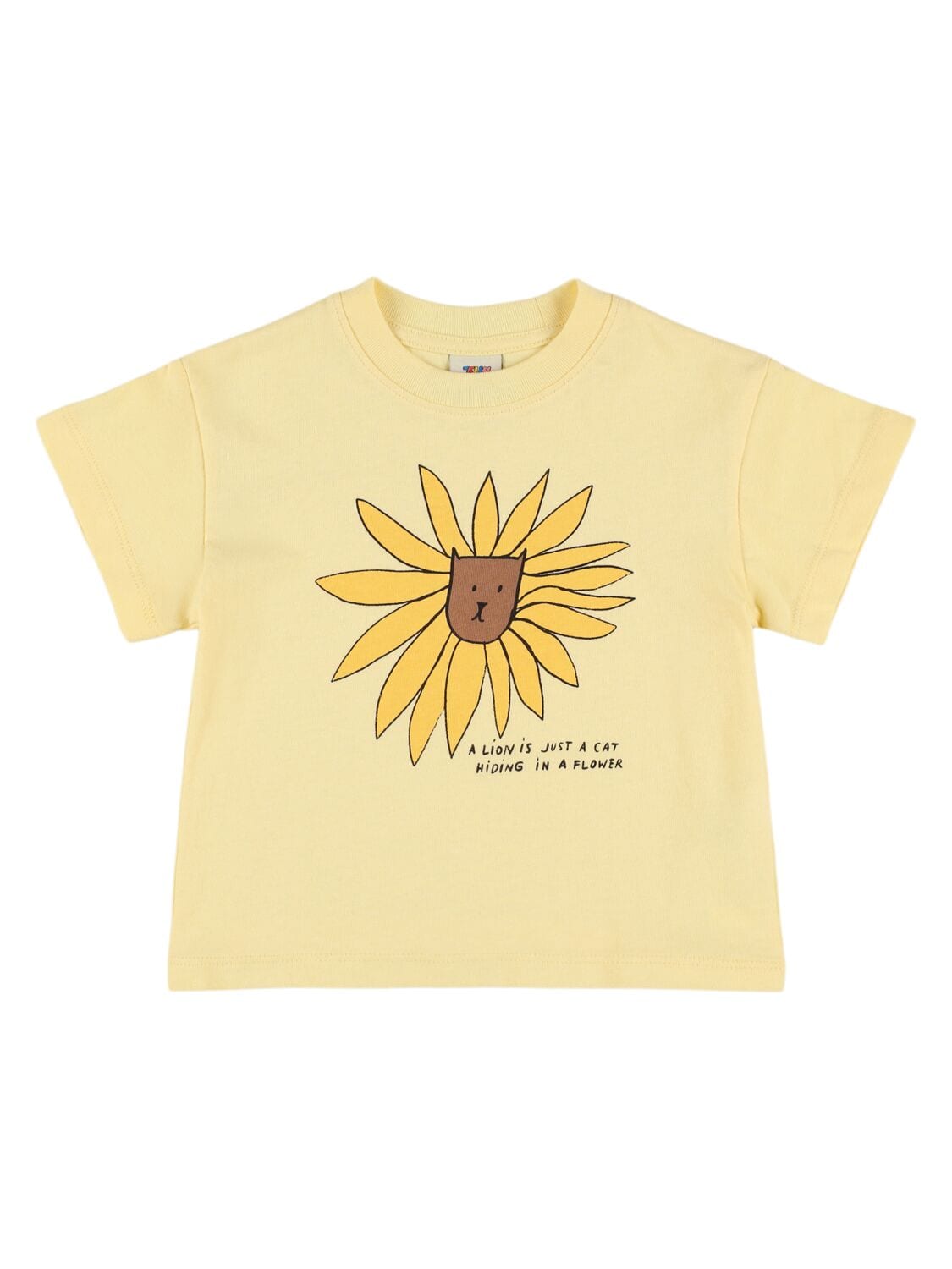 Lion Print Cotton Jersey T-shirt