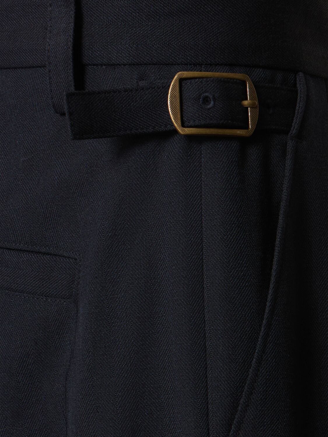 AFTER PRAY PLEATED WOOL BLEND PANTS 