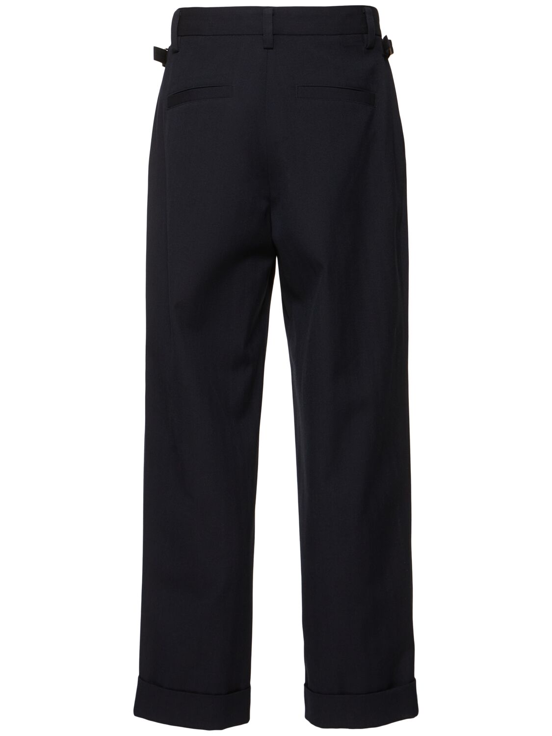 AFTER PRAY PLEATED WOOL BLEND PANTS 