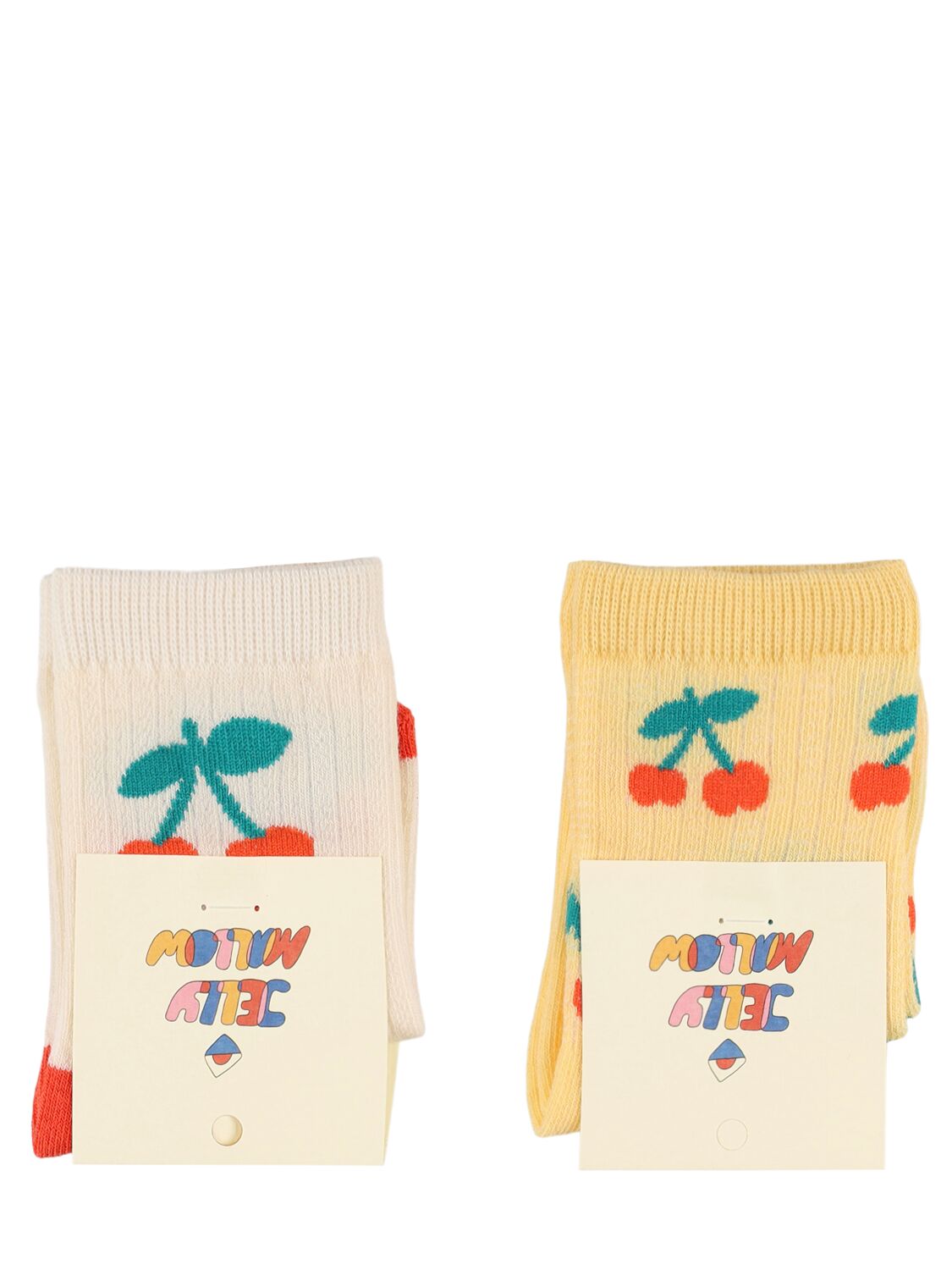 Jellymallow Pack Of 2 Cotton Blend Socks In Multicolor