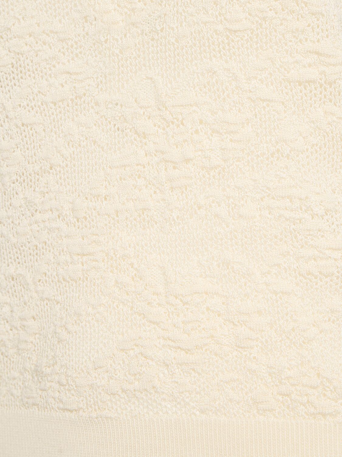 Shop Chloé Lace Stitch Cotton Blend Knit Cardigan
