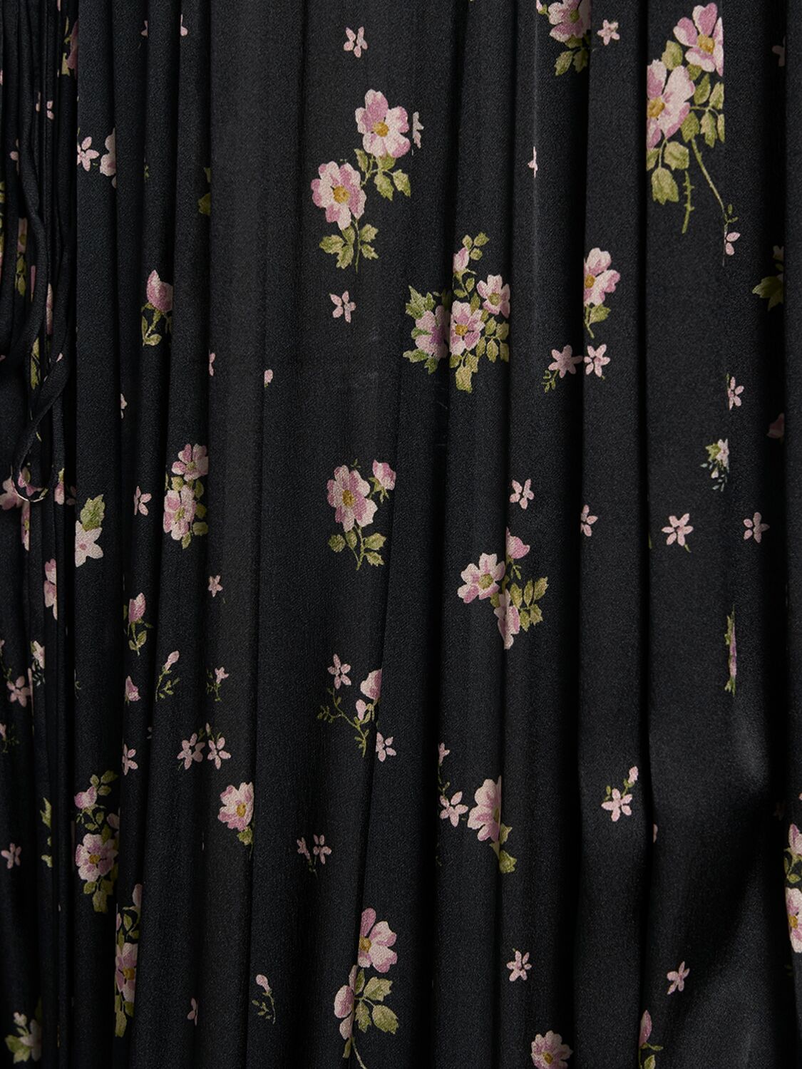 Chloé Liberty Print Long Sleve Silk Charmeuse Minidress