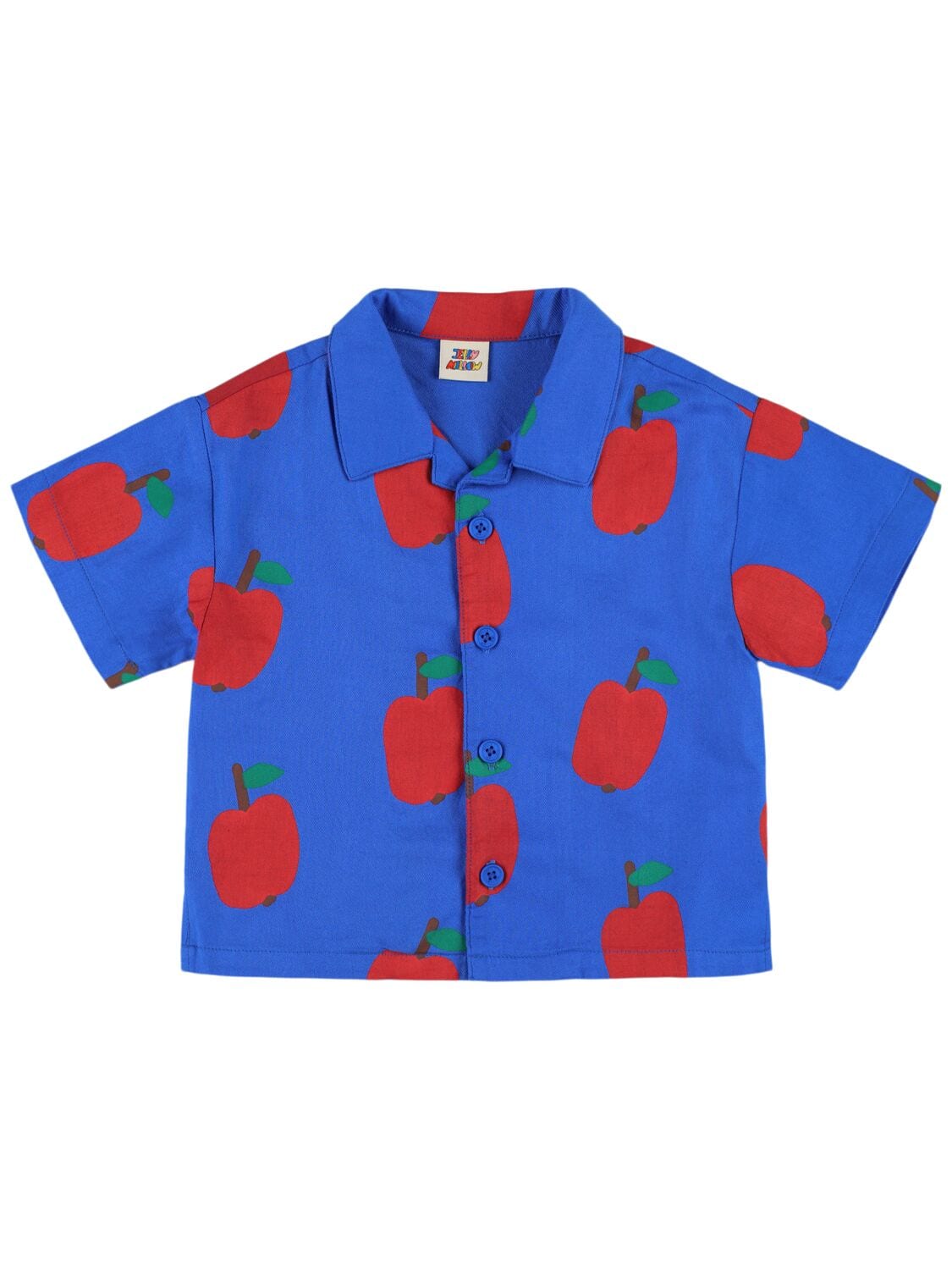Apple Print Cotton Shirt
