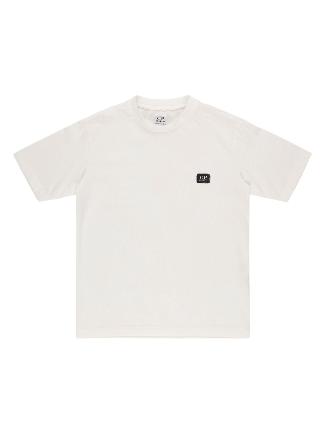 C.p. Company White T-shirt With Logo In White