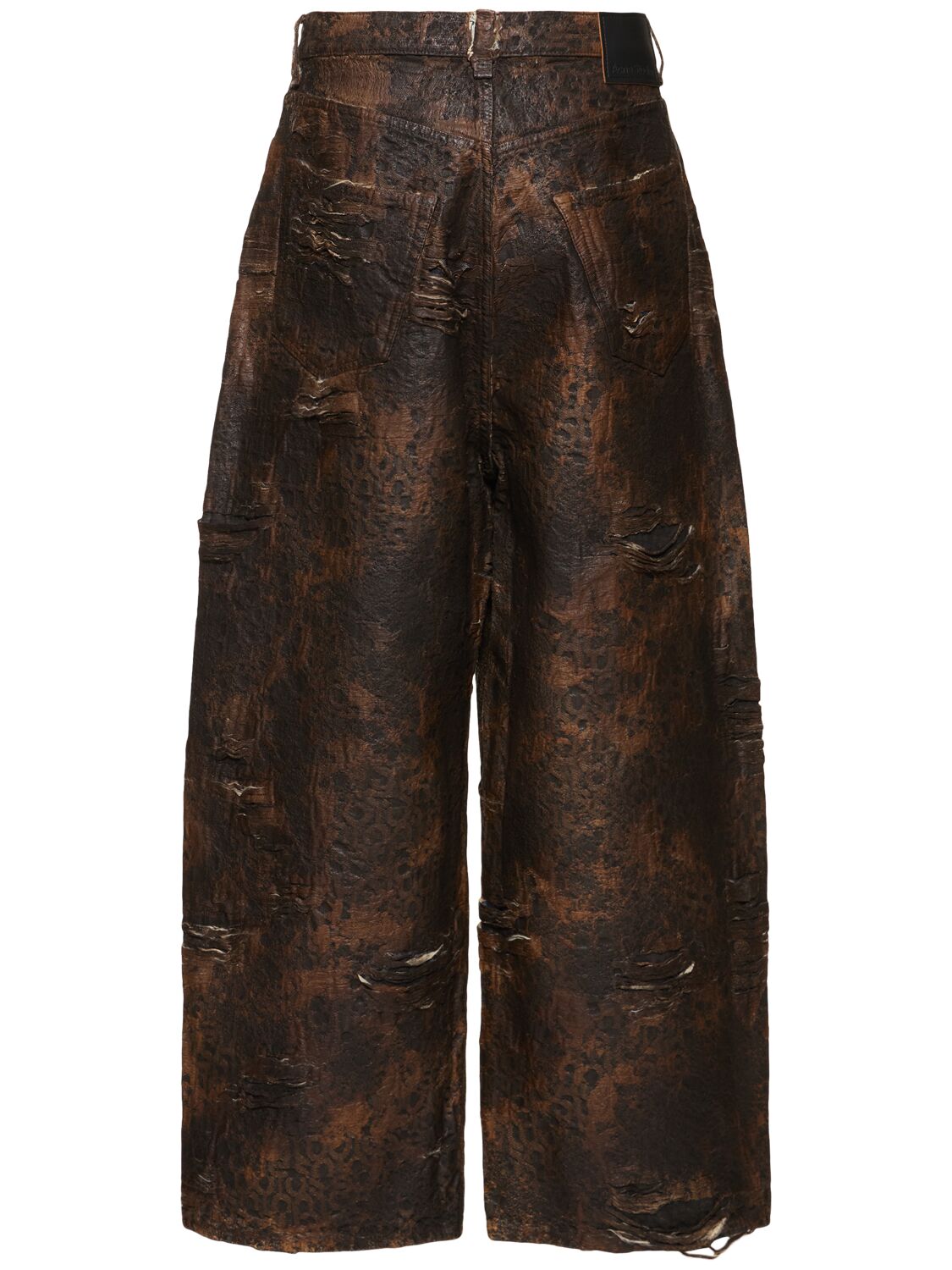 Acne Studios Brown Super Baggy Fit 2023 Jeans In Brown