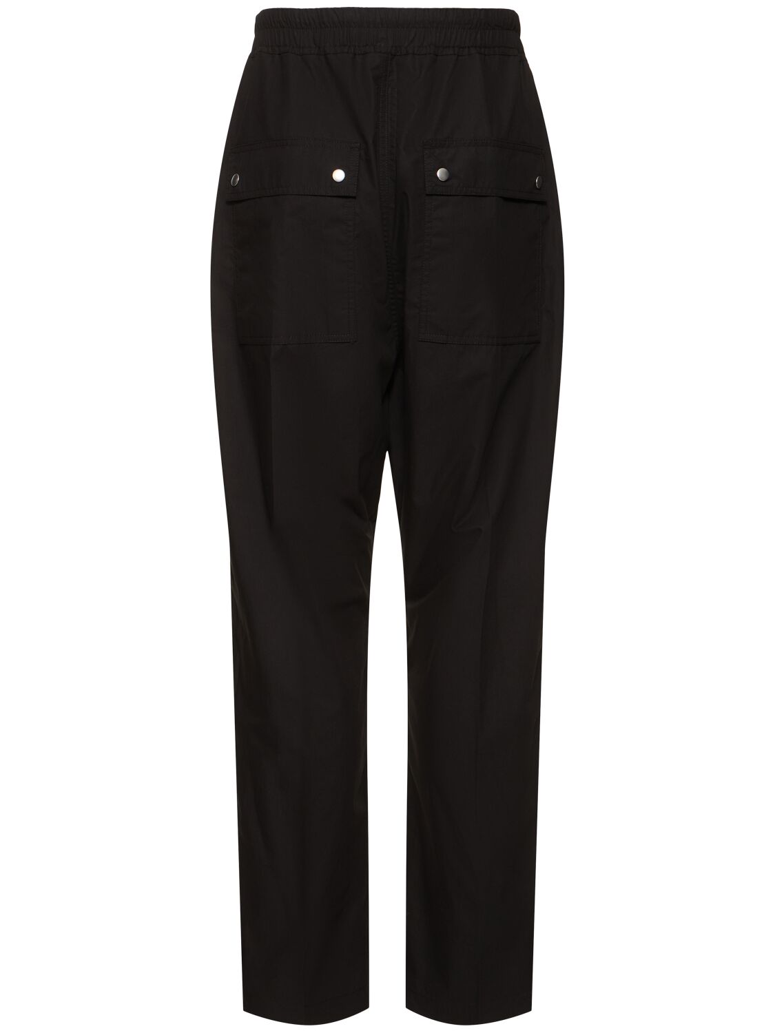 Rick Owens Bela Cotton-blend Poplin Pants In Black