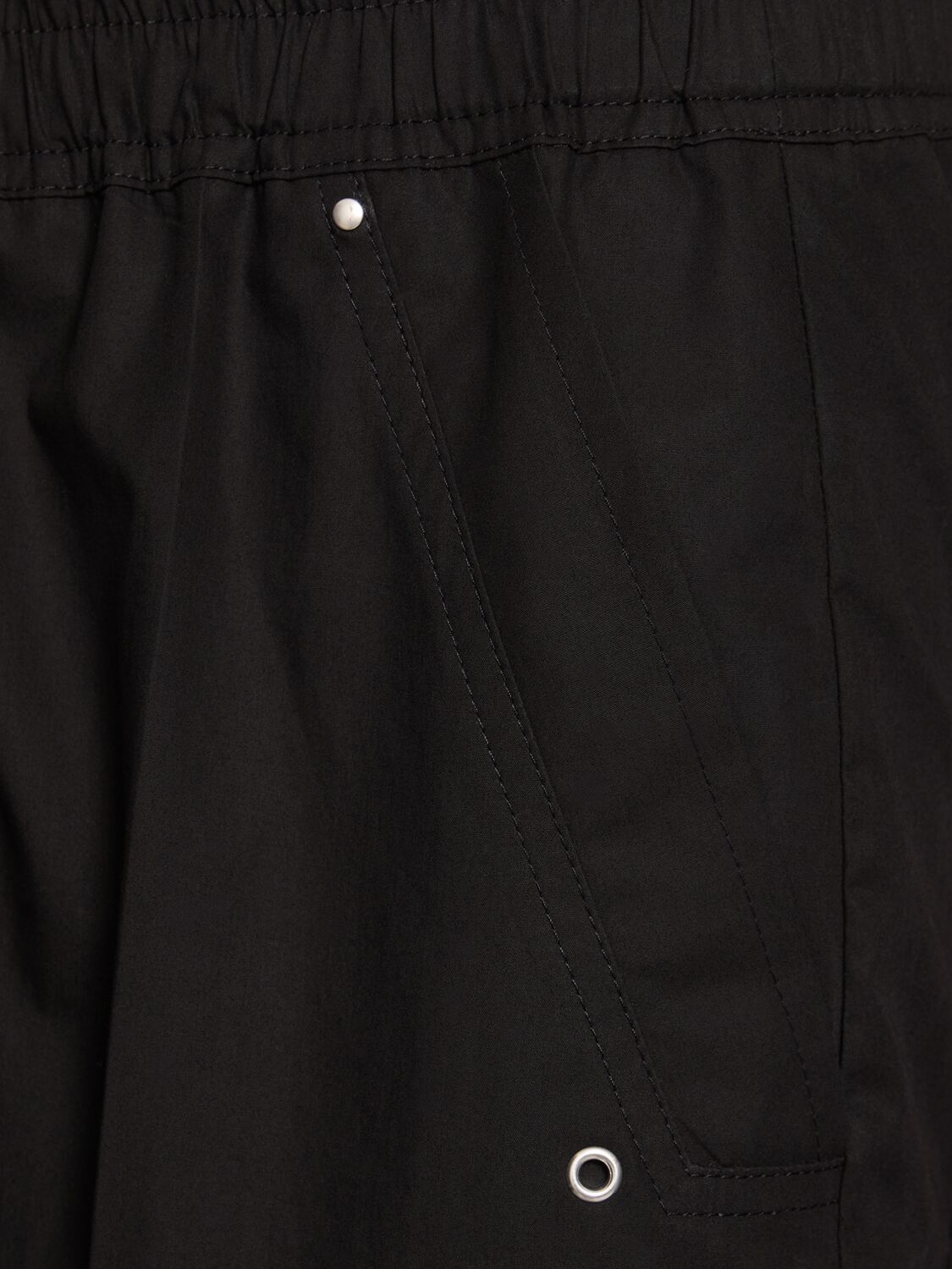 Rick Owens Bela Cotton-blend Poplin Pants In Black