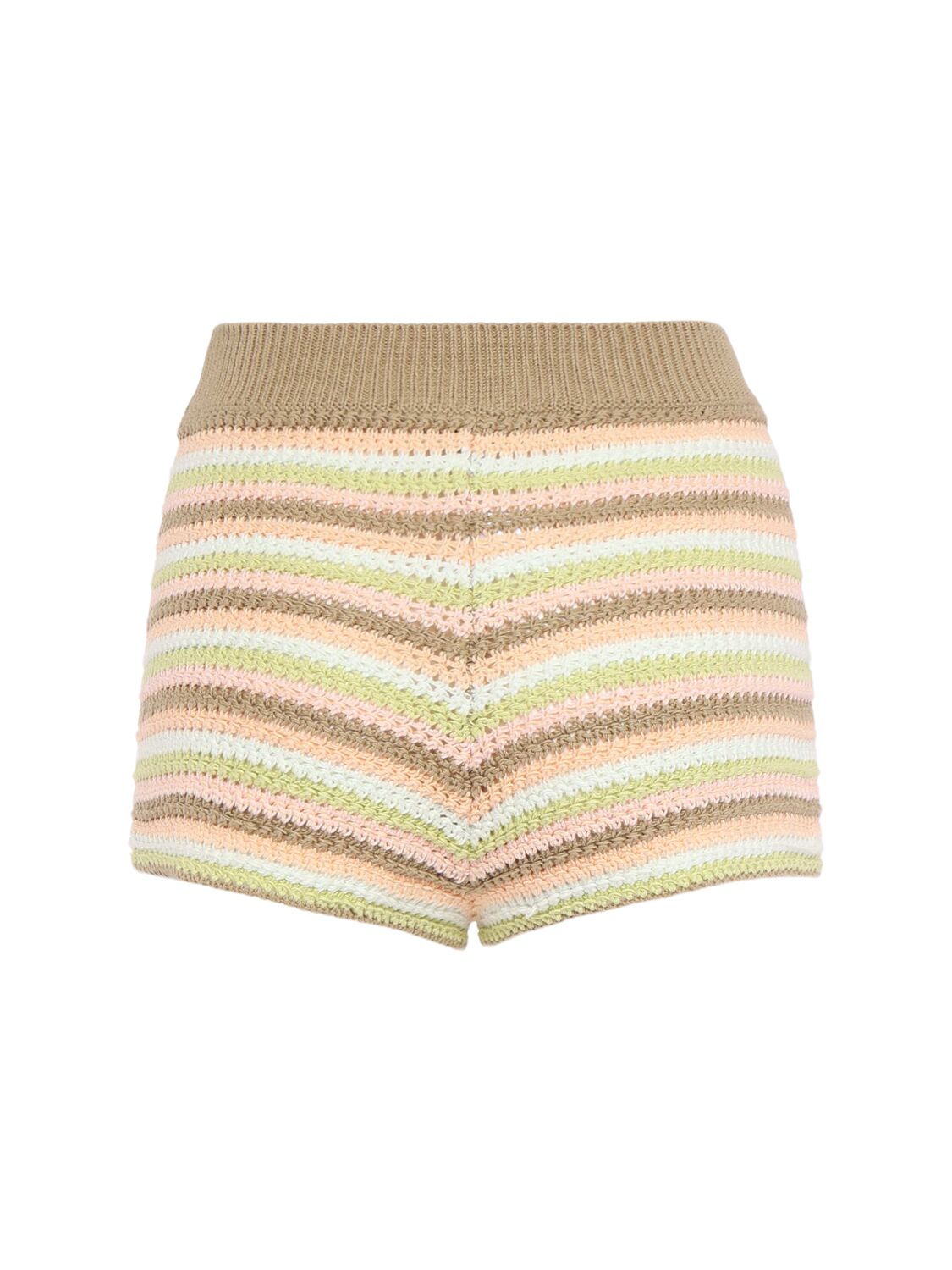 Shop Chloé Knitted Cotton Shorts