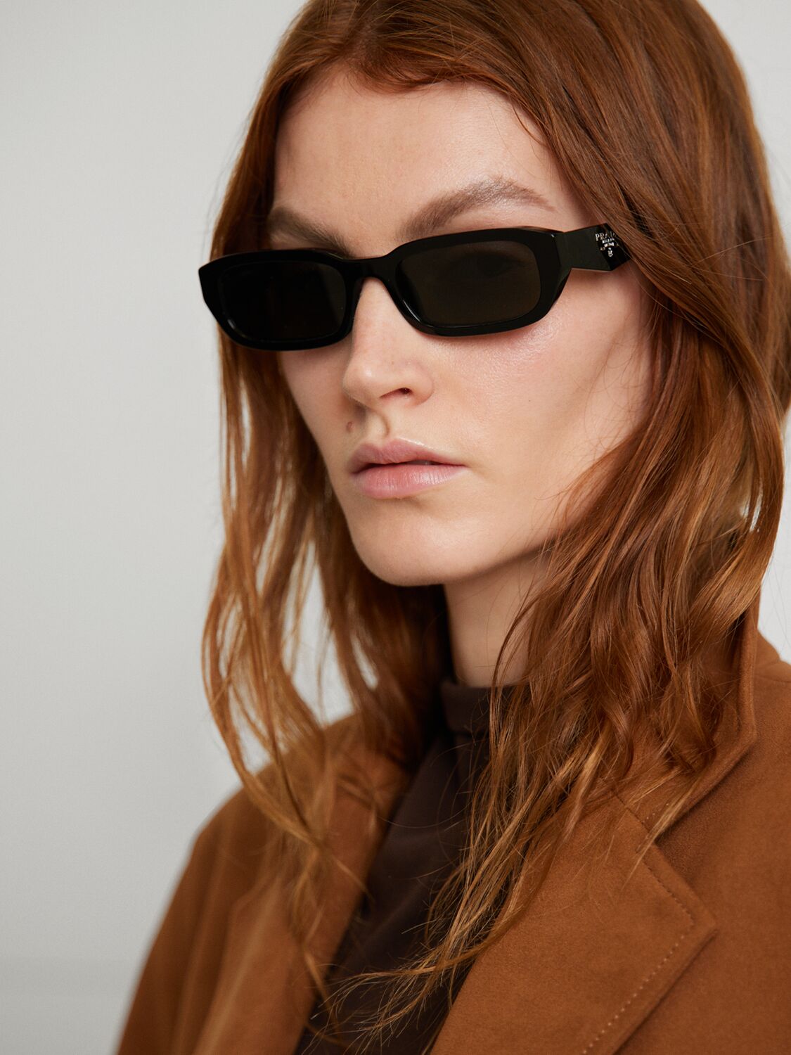 Prada Symbole Acetate Sunglasses In Black