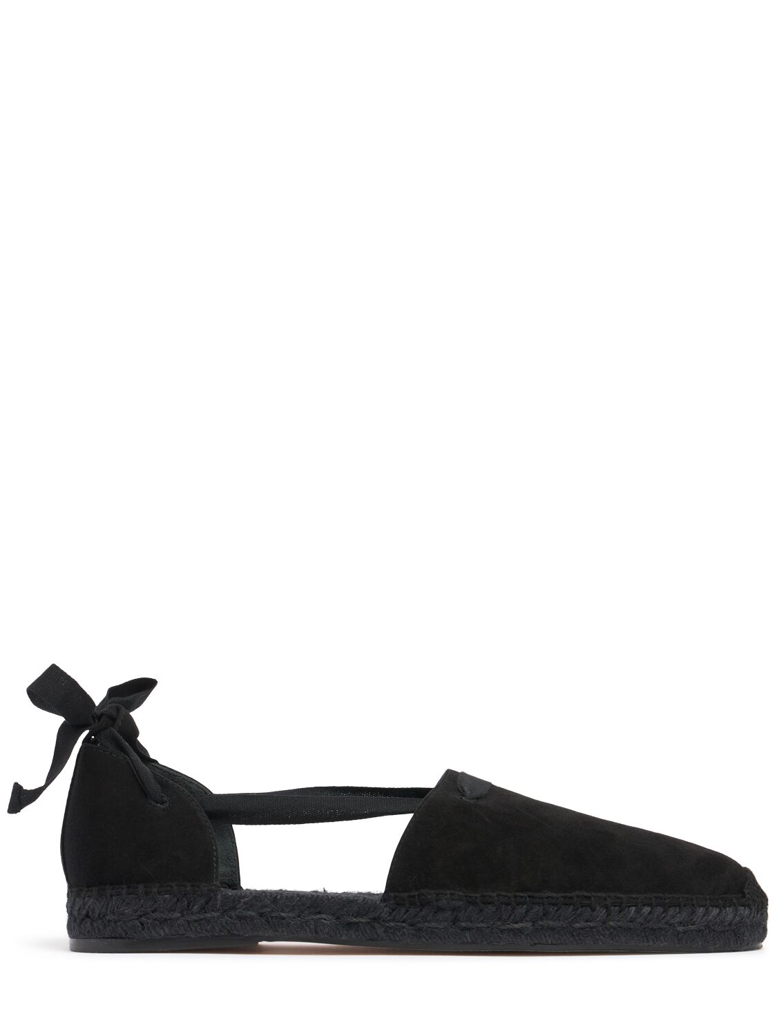 Suede Lace-up Espadrilles