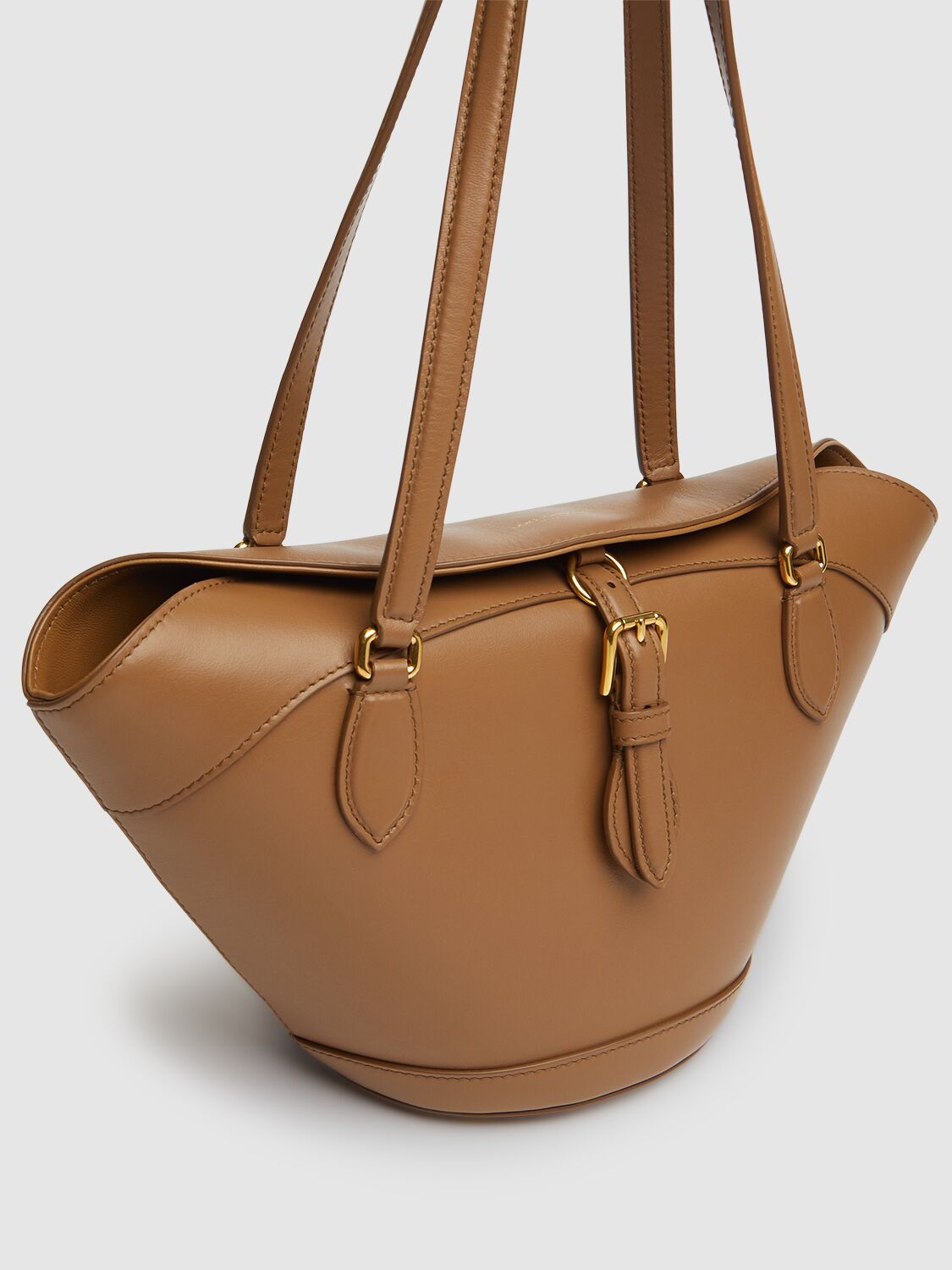 Dolce & Gabbana Brown Shoulder Bag With Two Top Handles And Buckle Closure On The Front