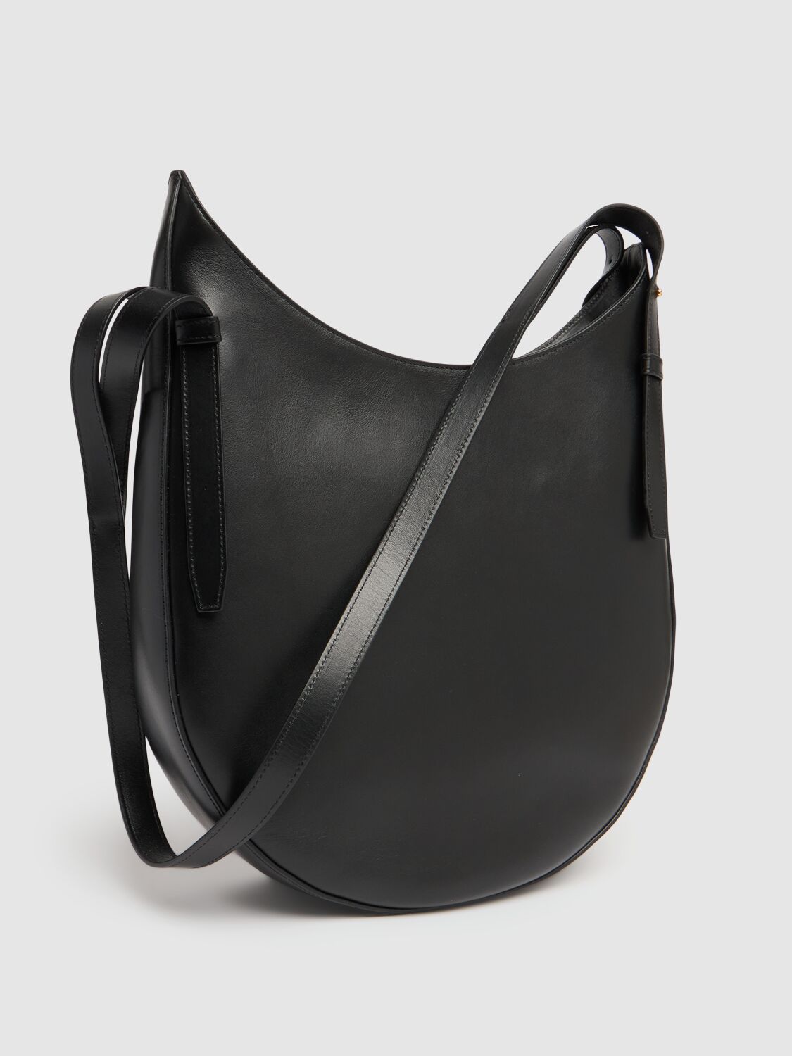 Shop Coperni Hobo Leather Bag In Black