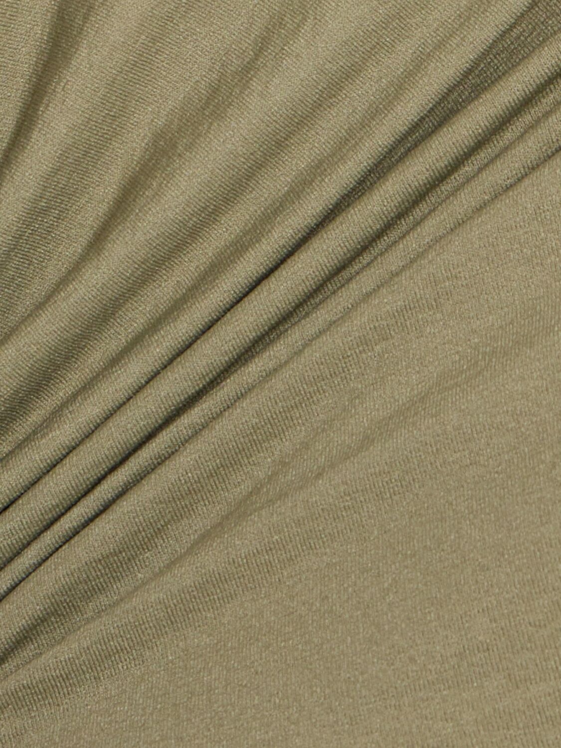 Rick Owens Prong Jersey Long Sleeve Top In Sage
