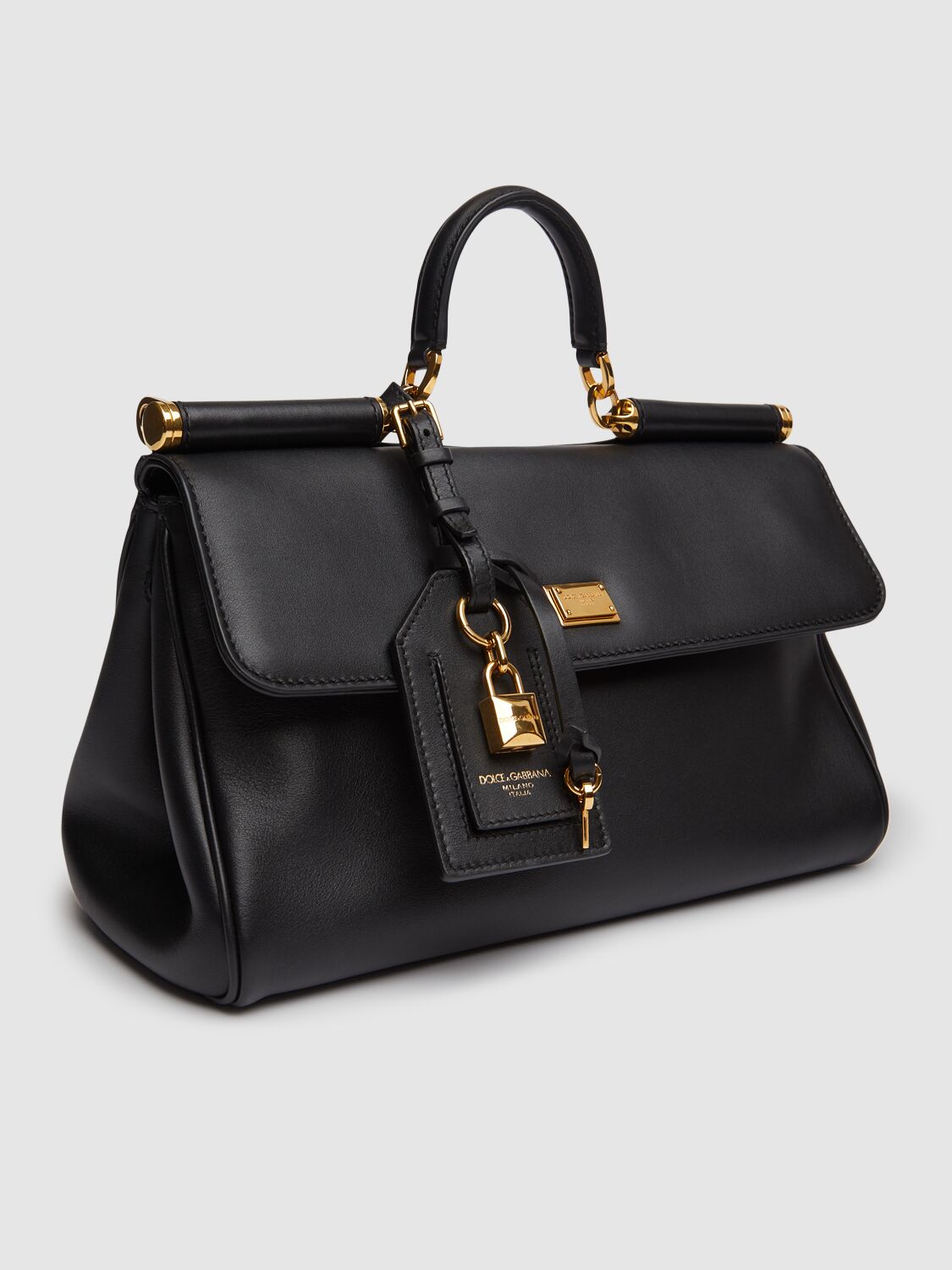 Dolce & Gabbana Black My Sicily Handbag In Black