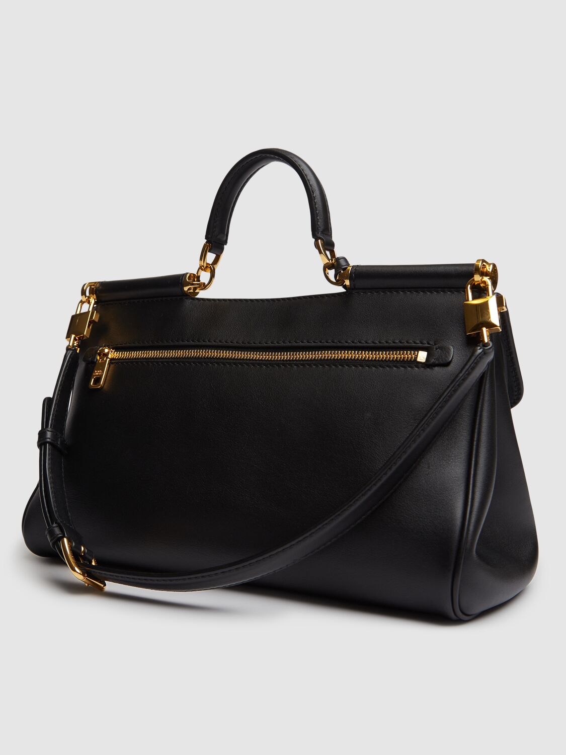 Dolce & Gabbana Black My Sicily Handbag In Black