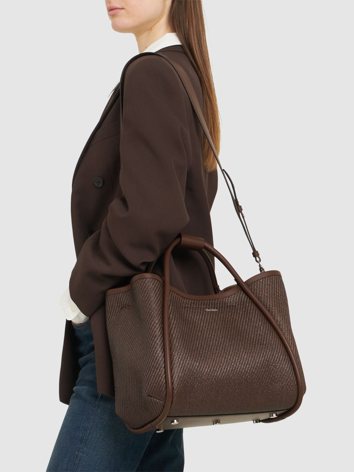 S Summer Marin Raffia Effect Tote Bag