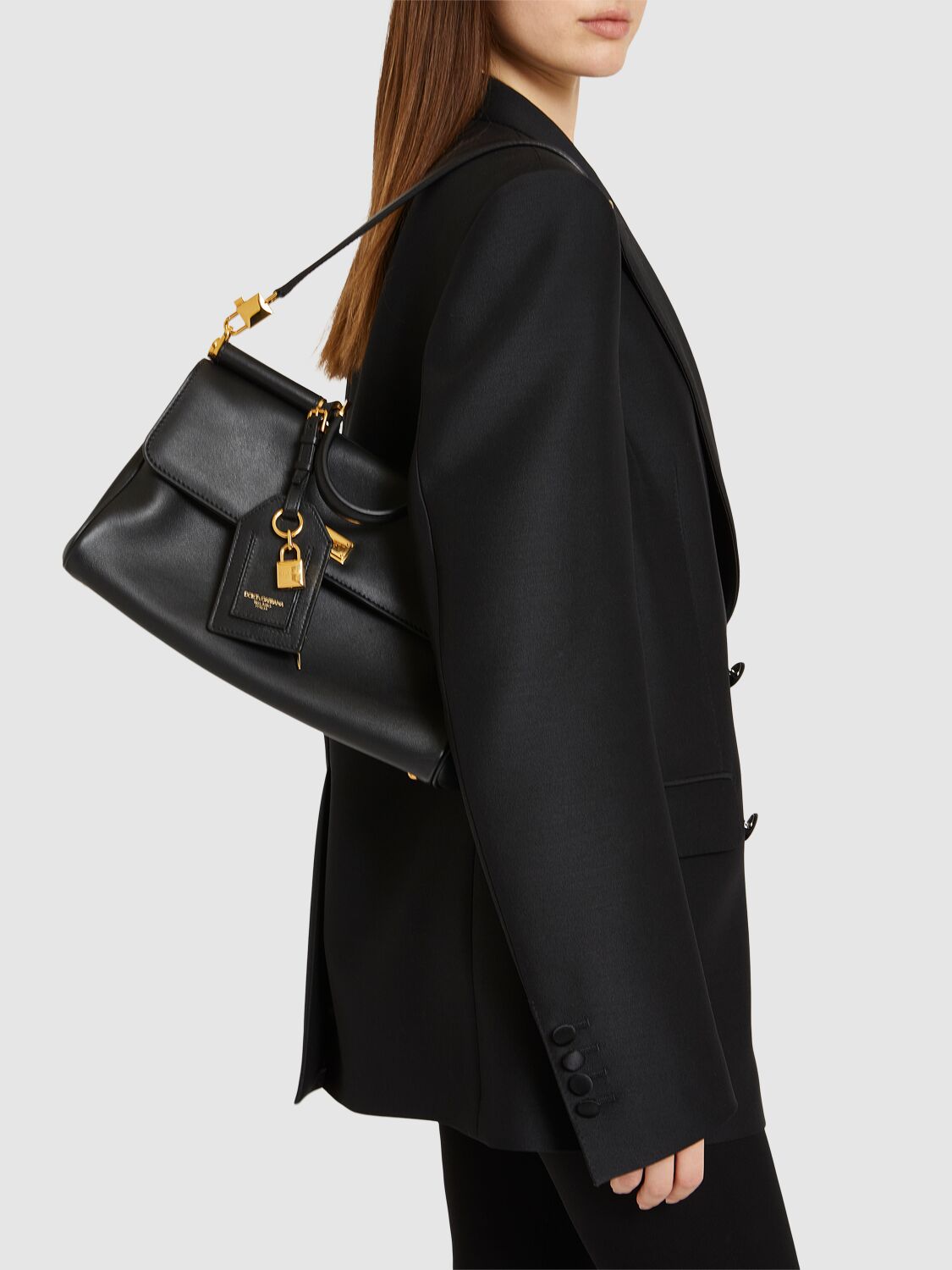 Dolce & Gabbana Black My Sicily Handbag In Black