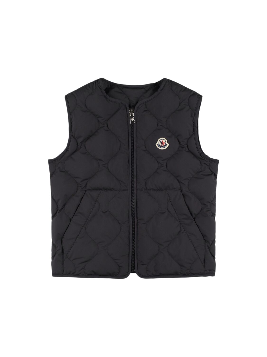 Moncler Nisha Tech Down Vest In Black
