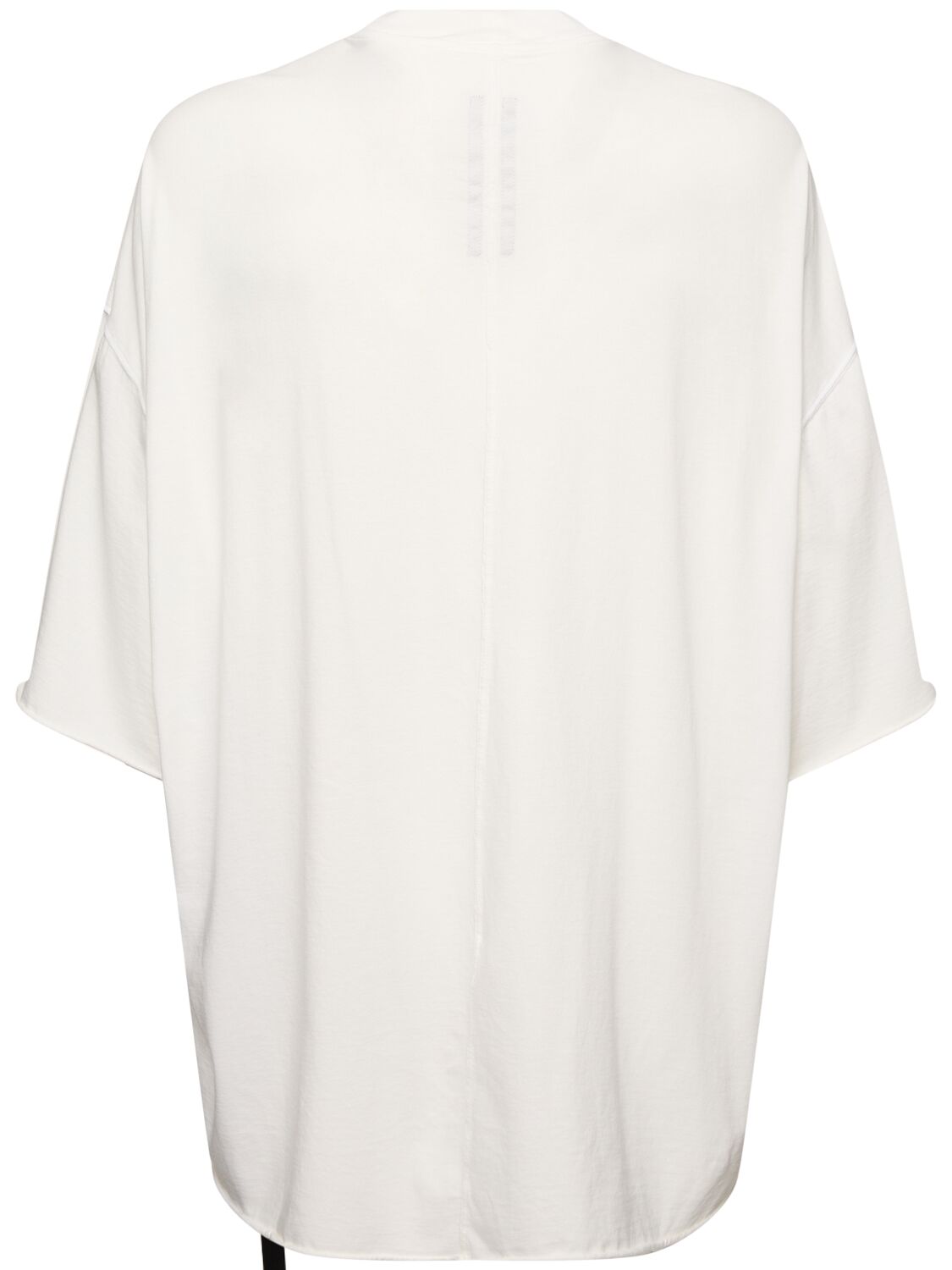 Shop Rick Owens Drkshdw Tommy T Cotton T-shirt In Milk/black