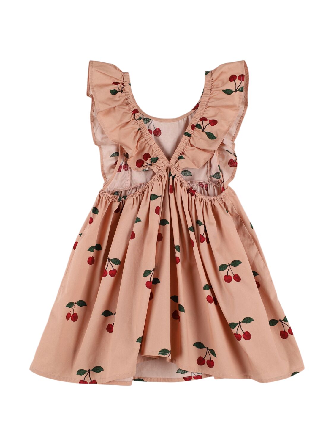 Konges Sløjd Cherry Print Cotton Dress In Pink