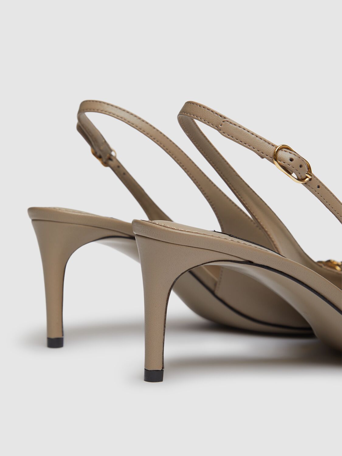 Dolce & Gabbana 60mm Lollo Leather Slingback Pumps