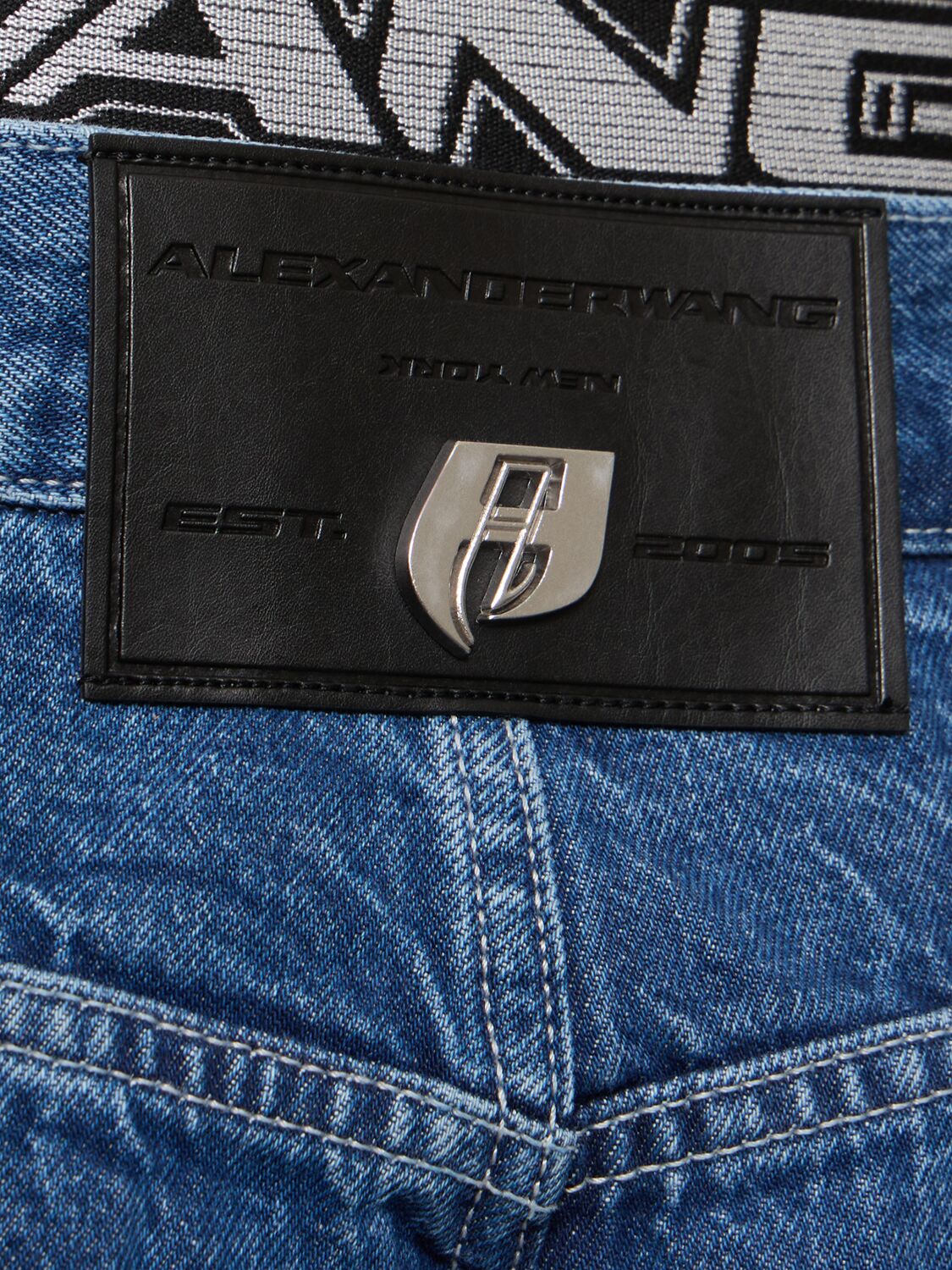 ALEXANDER WANG LOGO BAGGY JEANS 