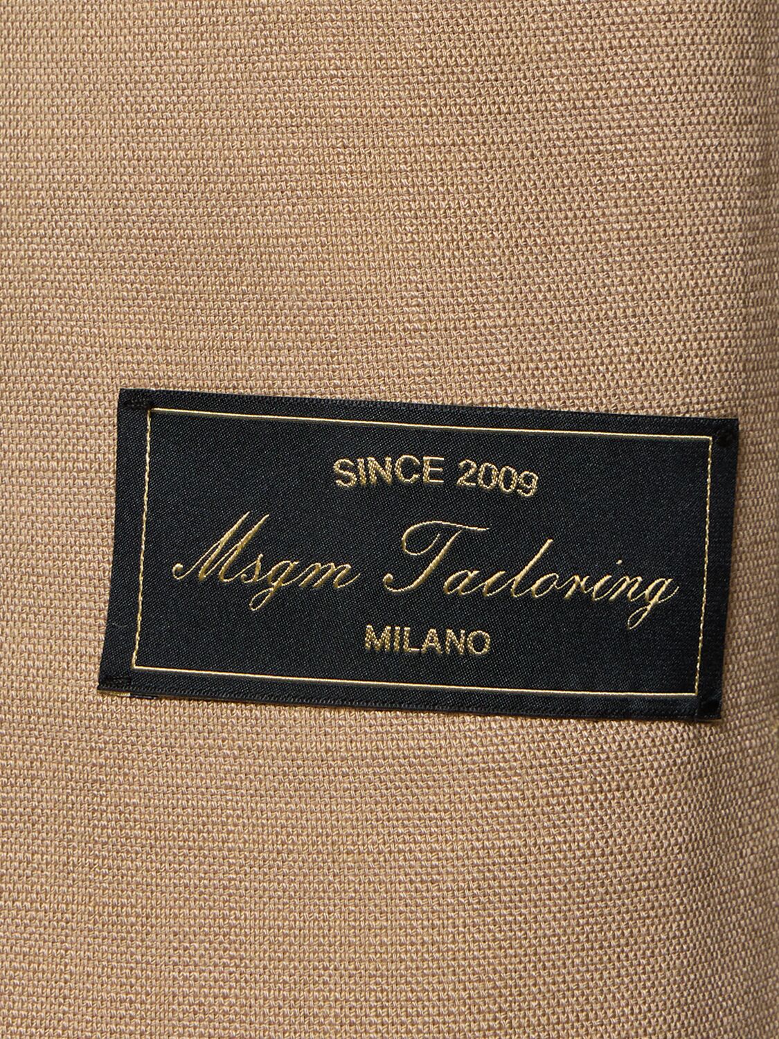 Msgm Single Breast Viscose Blend Blazer In Beige